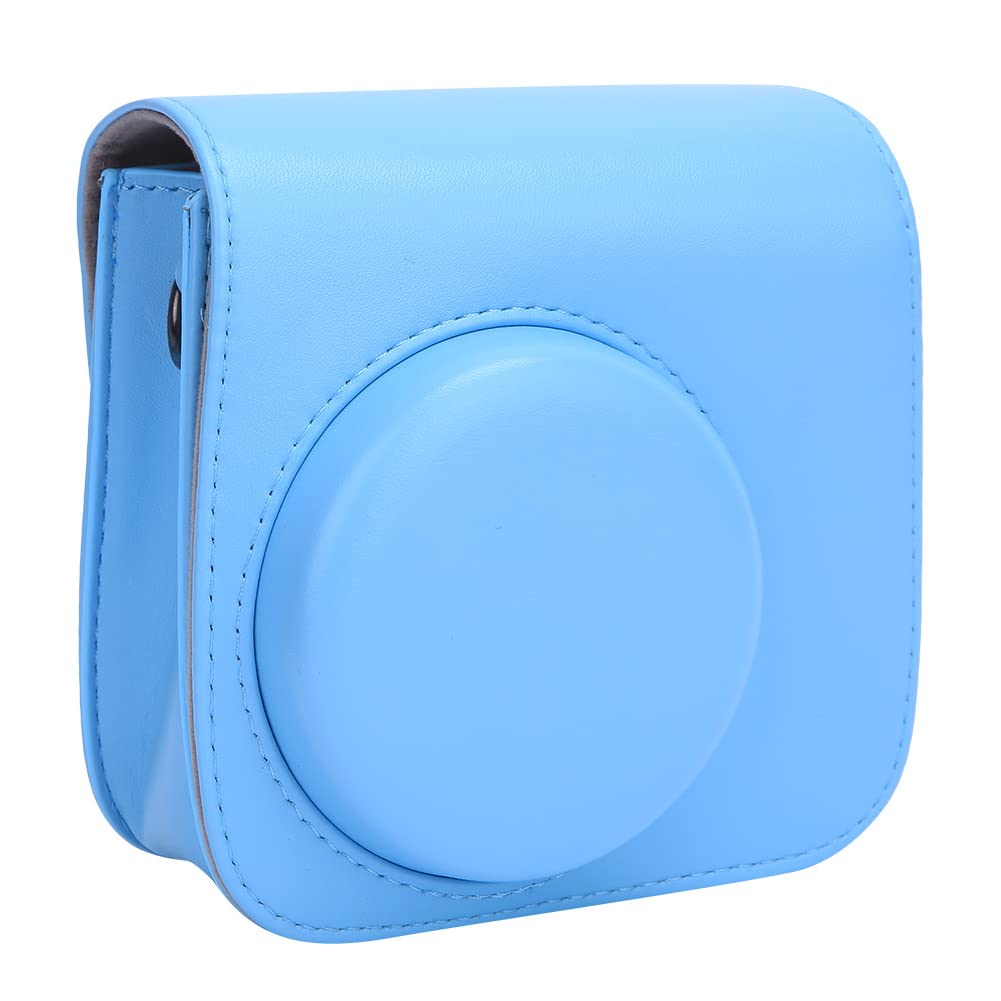 KUIDAMOS Light Blue Camera Case Bag - Protective & Easy Access Pouch for Mini8/8+/9 Cameras | Durable Shoulder Bag for Travel, Photography & Outdoor Shooting