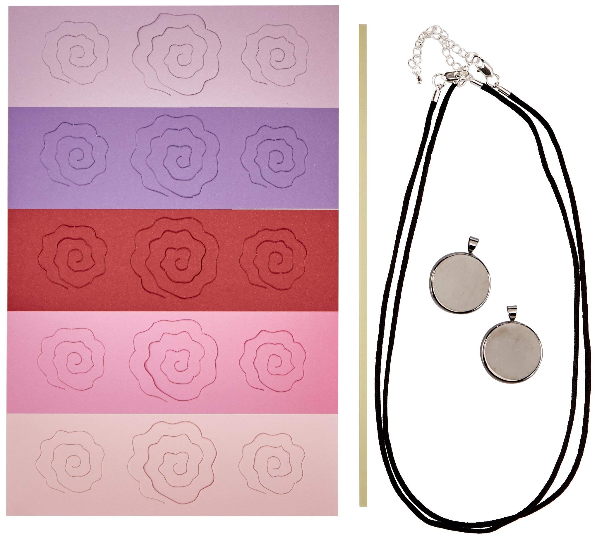 Quilled Creations Q280 Romantic Rose Necklace Quilling Kit - DIY Paper Craft Jewelry Making Set for Adults & Teens - Perfect for Valentine's Day Gifts, Mother's Day, Birthday & Handmade Craft Projects