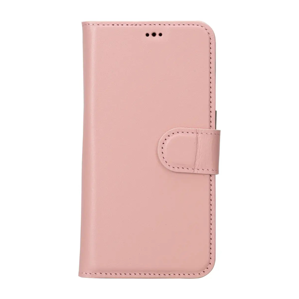 Pink Leather Wallet Case for iPhone 15 Pro - Slim Protective Cover with Card Holder | Perfect for Everyday Use, Travel & Shopping