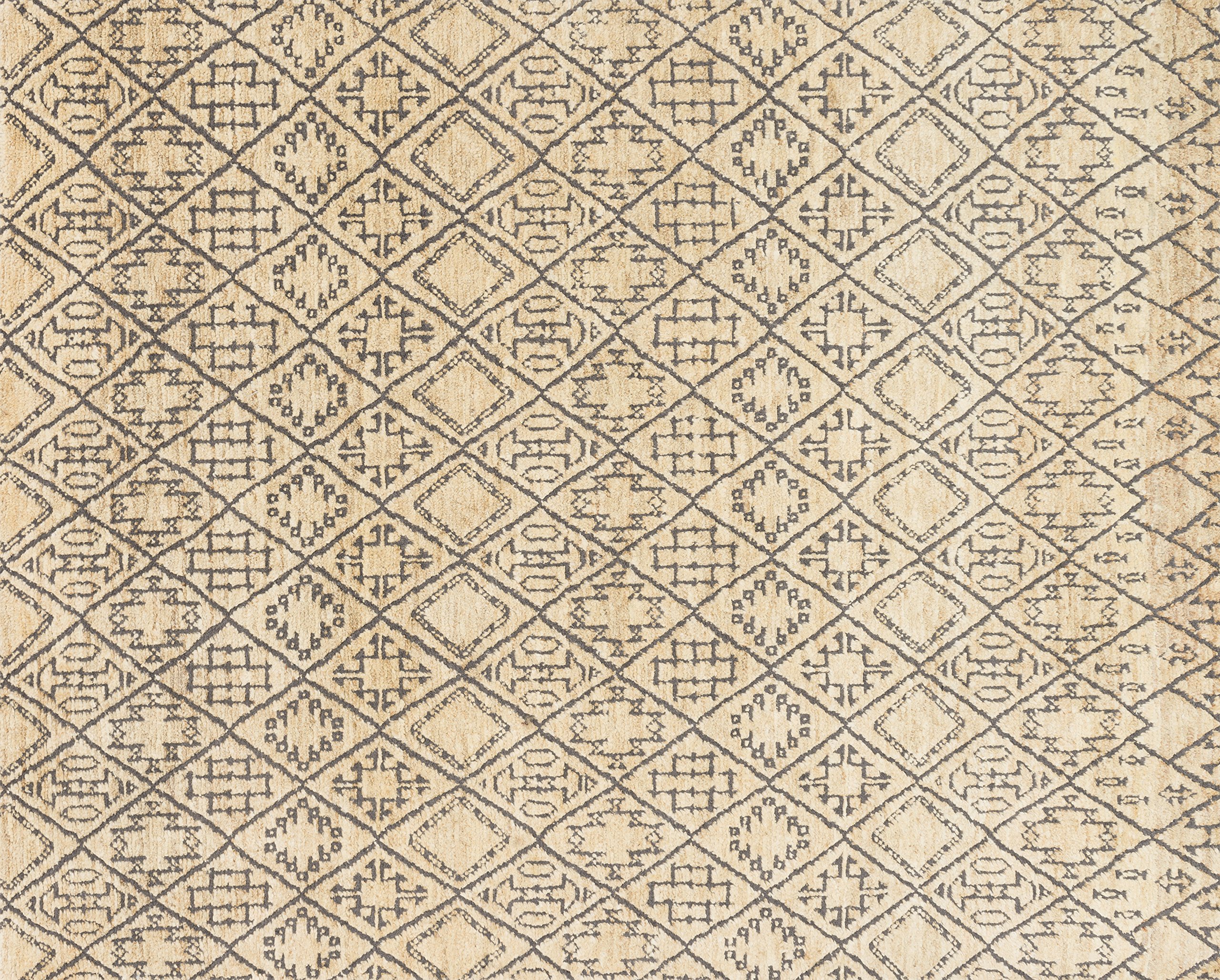 Loloi SAHARA Area Rug 1.5x1.5 Feet Small Square Rug for Living Room Bedroom Office - Soft Non-Slip Floor Carpet in Sand Beige Neutral Colors