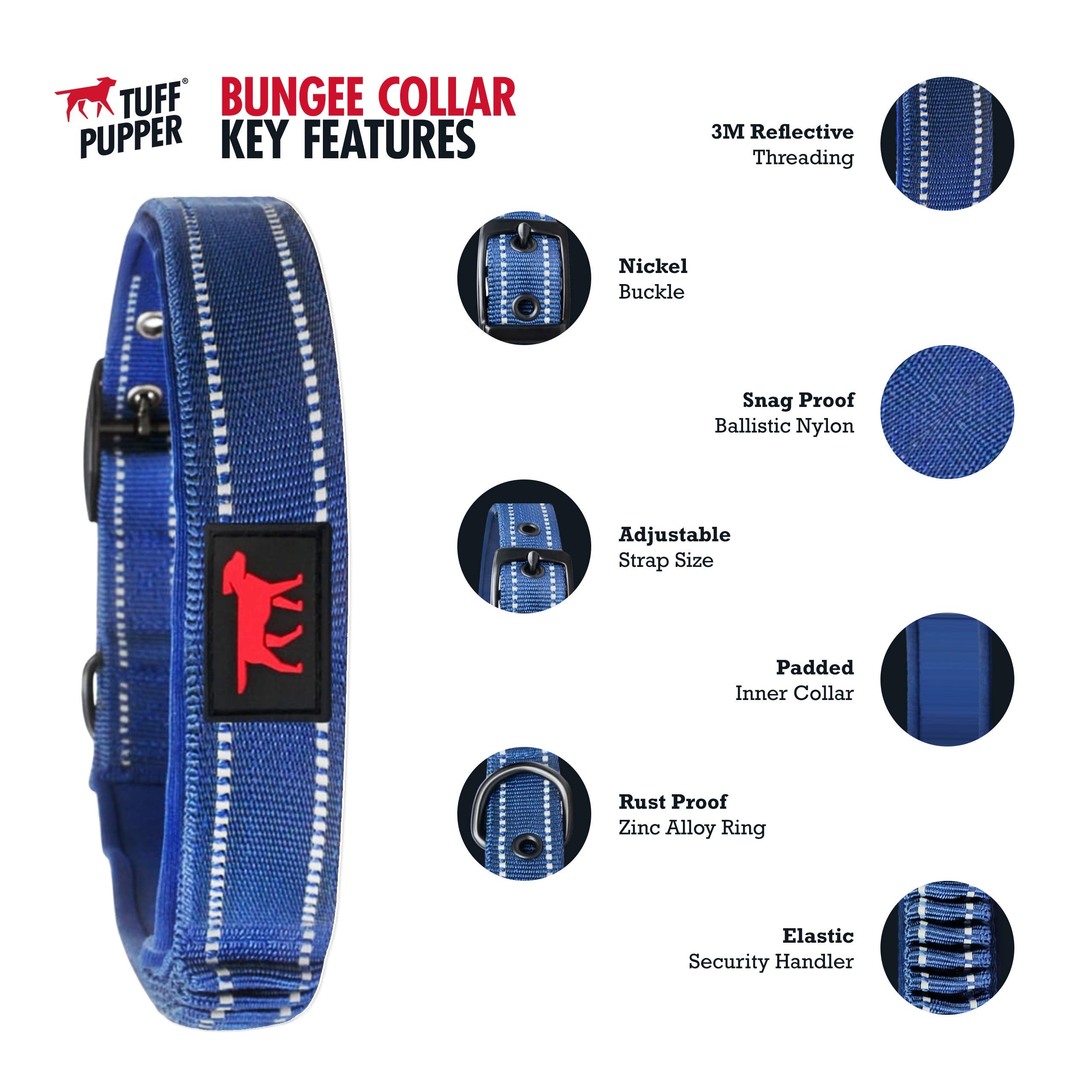 Tuff Pupper Heavy Duty Dog Leash and Collar Set (11-14