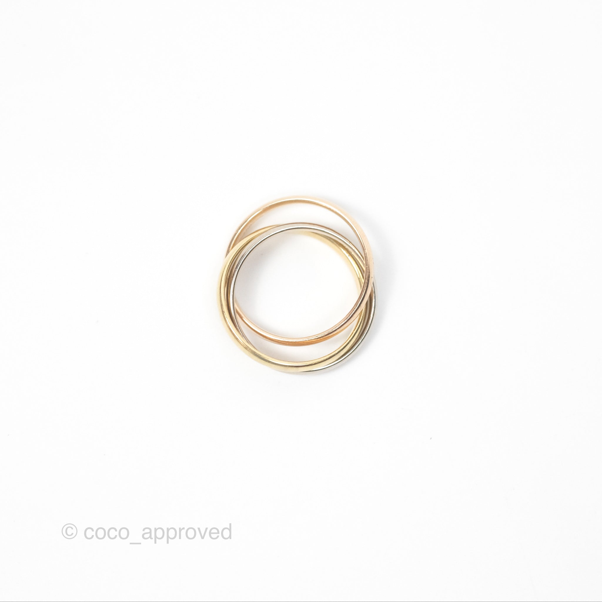 Cartier Trinity Ring in White Gold, Yellow Gold & Rose Gold - Luxury Stackable Rings for Women, Perfect for Engagements, Weddings & Everyday Elegance