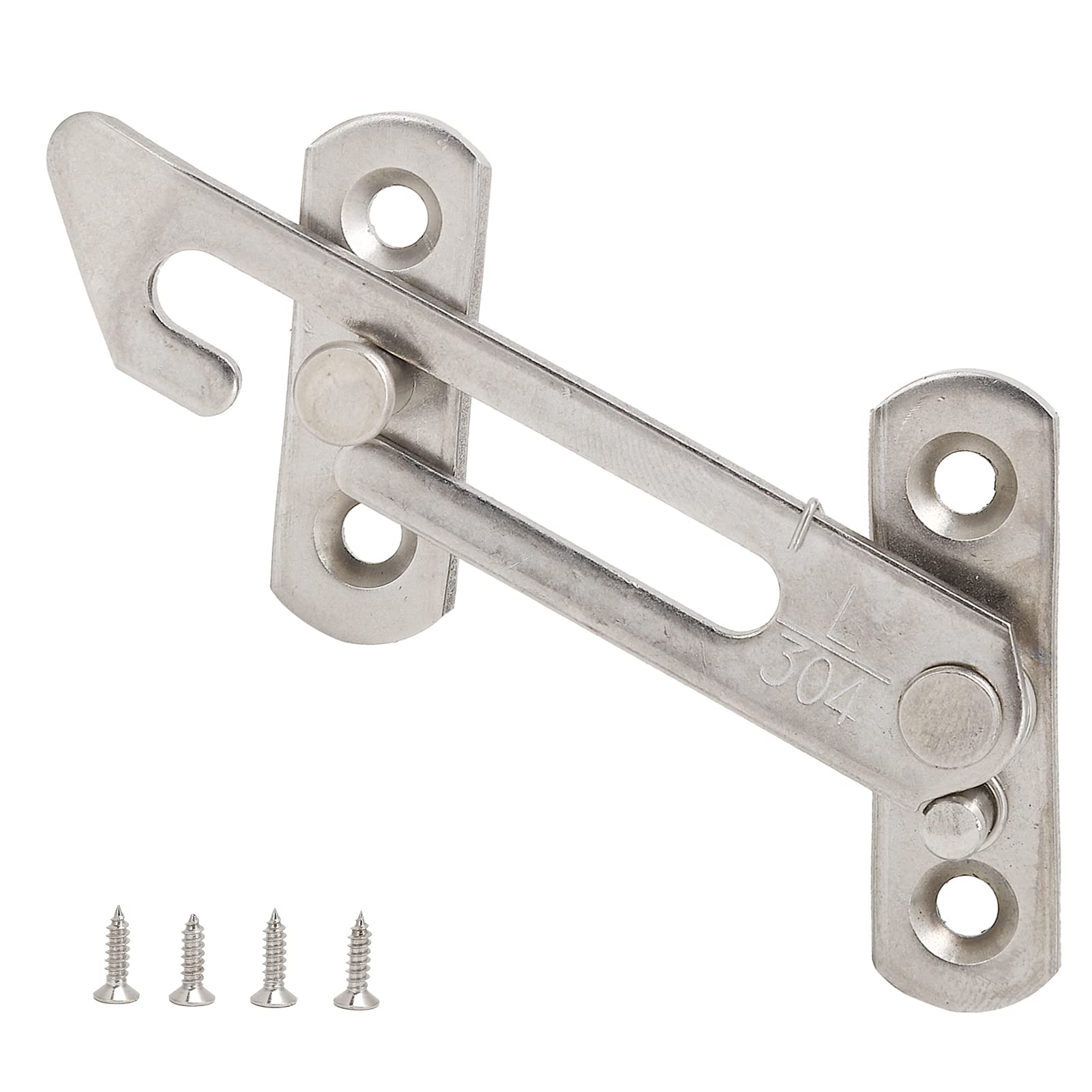 Premium Stainless Steel Casement Window Limiter - Heavy Duty Multi-Turn Spring Stopper for Sliding Windows | Child Safety Lock & Opening Control Hardware | Perfect for Home, Office & School Security