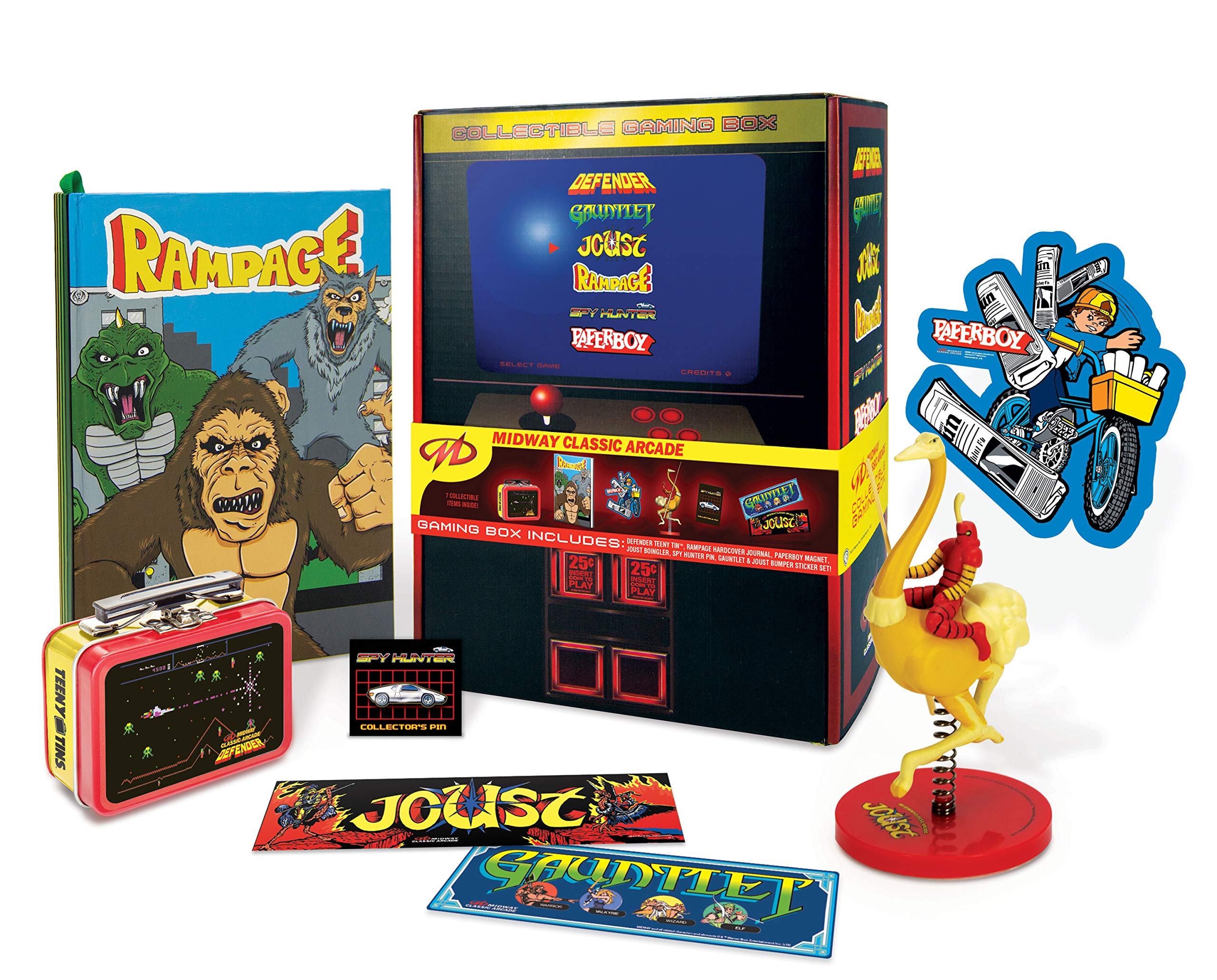 The Coop Midway Gaming Box - Retro Arcade Game Console with 200+ Classic Games - Perfect for Home Entertainment and Nostalgic Gaming Parties