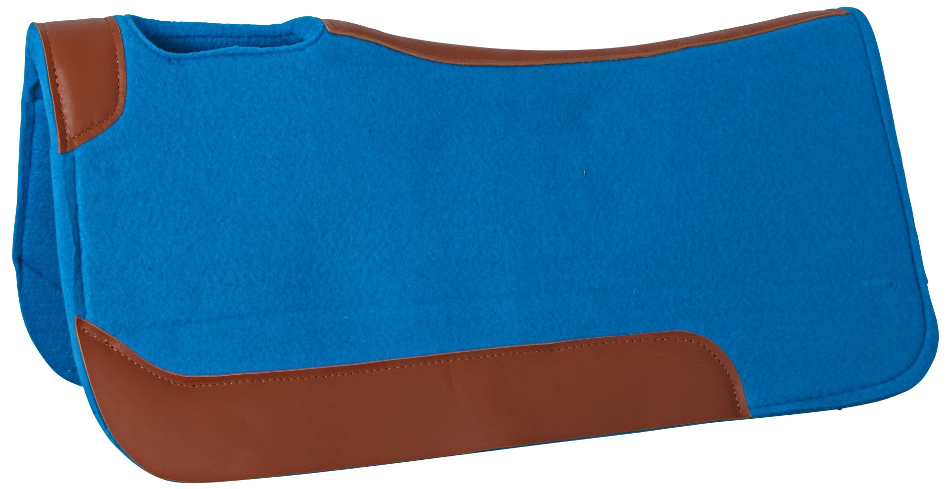 Double Hill Contoured Synthetic Western Saddle Pad - Non-Slip Shock Absorbing Horse Riding Pad for Trail, Rodeo & Training - Comfort Fit for Quarter Horses & All Western Disciplines