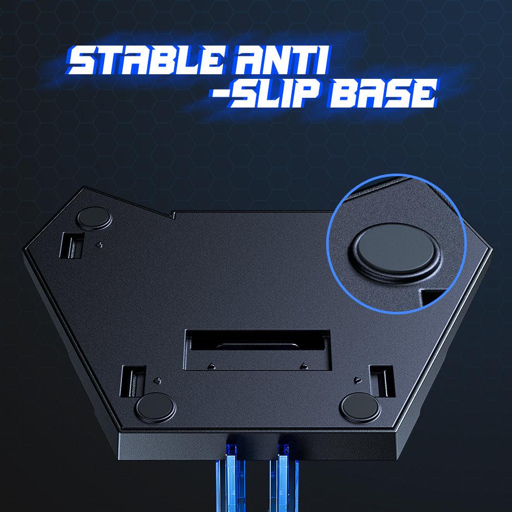 ONIKUMA ST 3 Acrylic Gaming Headset Stand with Hook - Perfect for Desk Organization & Headphone Storage for Gamers