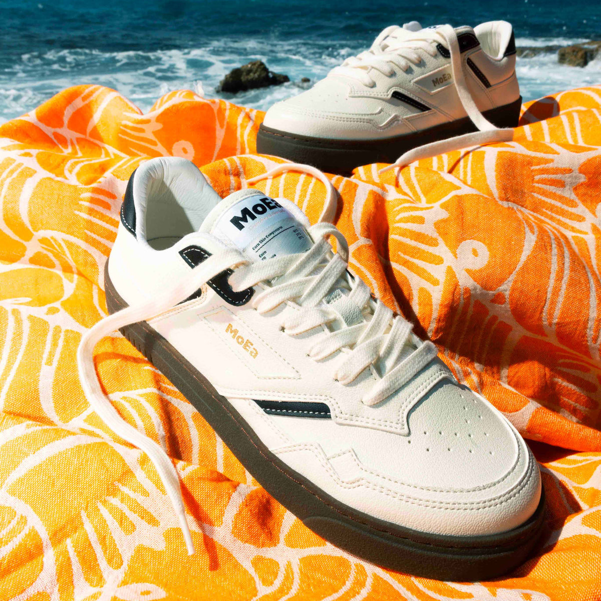 MoEa GEN9 White Black Sneakers - Stylish & Comfortable Running Shoes for Men & Women | Perfect for Gym, Workout & Casual Wear