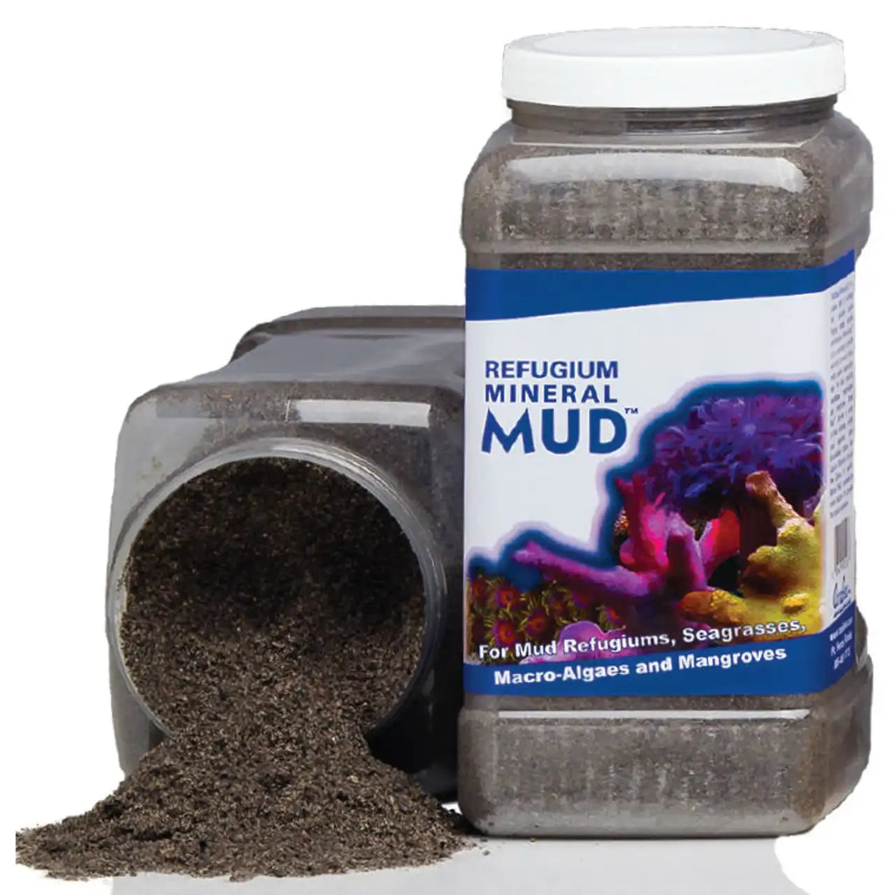 Caribsea Refugium Mineral Mud 1g - Premium Marine Substrate for Saltwater Aquariums, Reef Tanks & Refugiums - Enhances Water Quality & Supports Beneficial Bacteria Growth