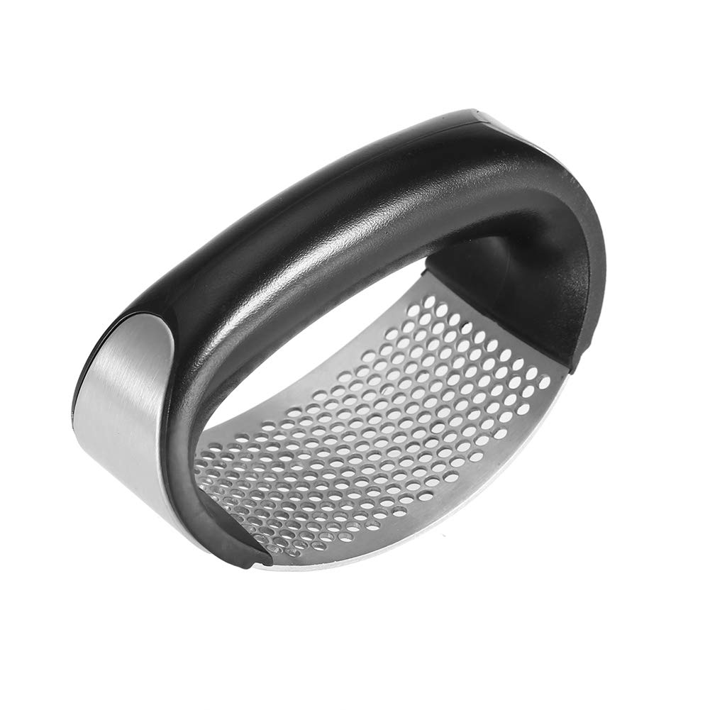 4.1 x 2 x 3 Inch Stainless Steel Garlic Press - Easy to Clean Garlic Crusher & Masher - Kitchen Gadget for Cooking, Garlic Ricer Tool - Perfect for Home Chefs, Restaurants & Meal Prep
