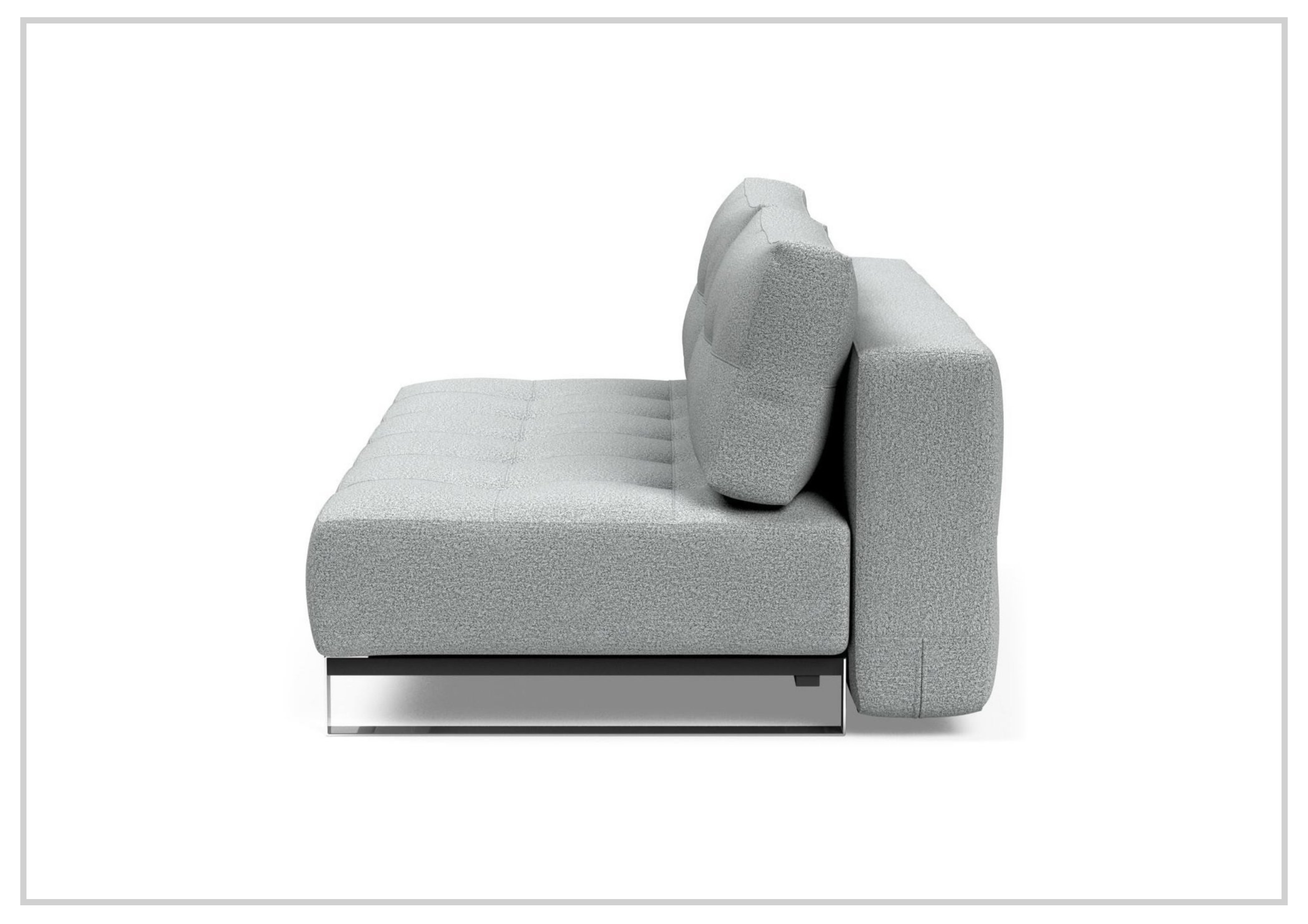 Innovation Living Supremax 2-Seater Fabric Sleeper Sofa with Ottoman - Convertible Sofa Bed for Small Spaces, Guest Room & Apartment Living