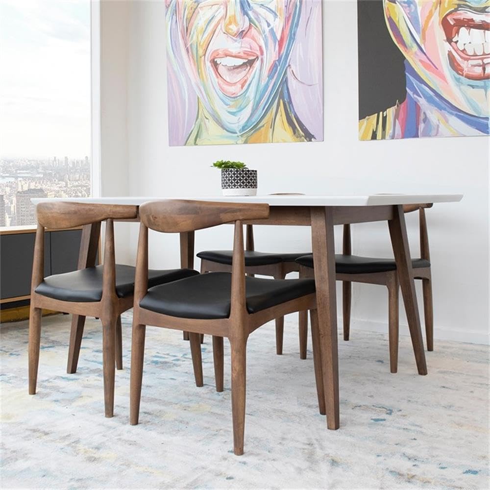 Home Square 5 Piece Dining Set with Table & 4 Chairs - Perfect for Small Spaces & Family Meals