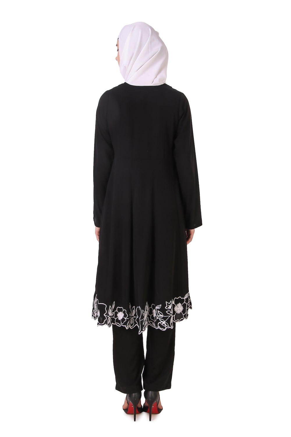 Embellished Scalped Bottom Anarkali Salwar Kameez - Traditional Indian Ethnic Dress for Women | Perfect for Weddings, Festivals & Special Occasions