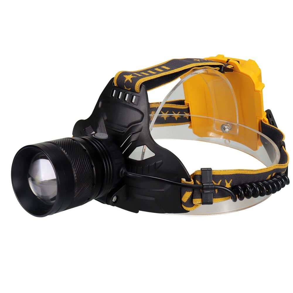 90° Rotating LED Headlight with Telescopic Focus - USB Rechargeable Aluminum Alloy Emergency Work Light for Camping, Hiking, Hard Hat & Outdoor Activities - Perfect for Nighttime Adventures and Job Site Safety