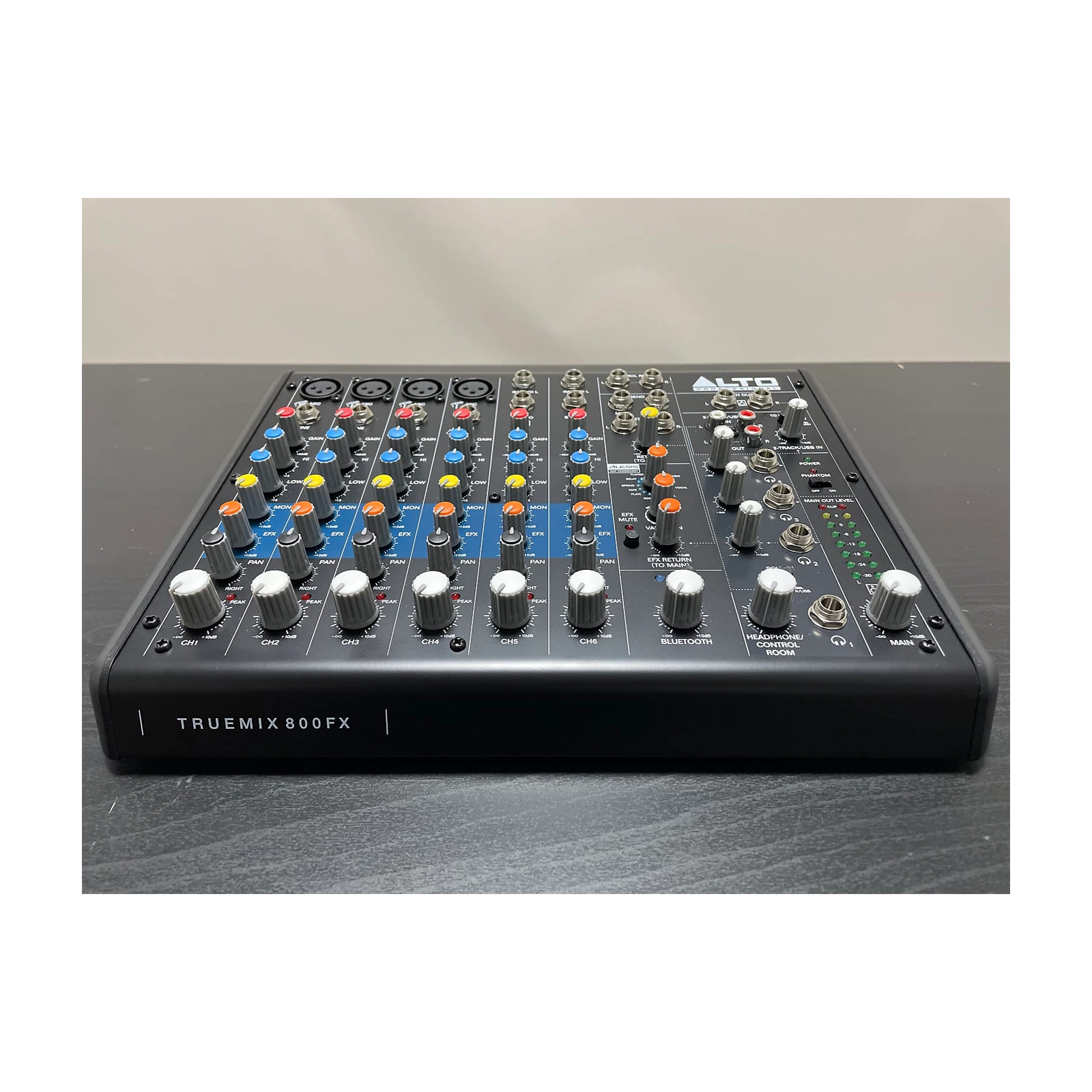 Alto Professional TrueMix 800FX 8-Channel Analog Audio Mixer with Multi-FX Effects - B-Stock (Perfect for Live Performances, Studio Recording & DJ Setups)