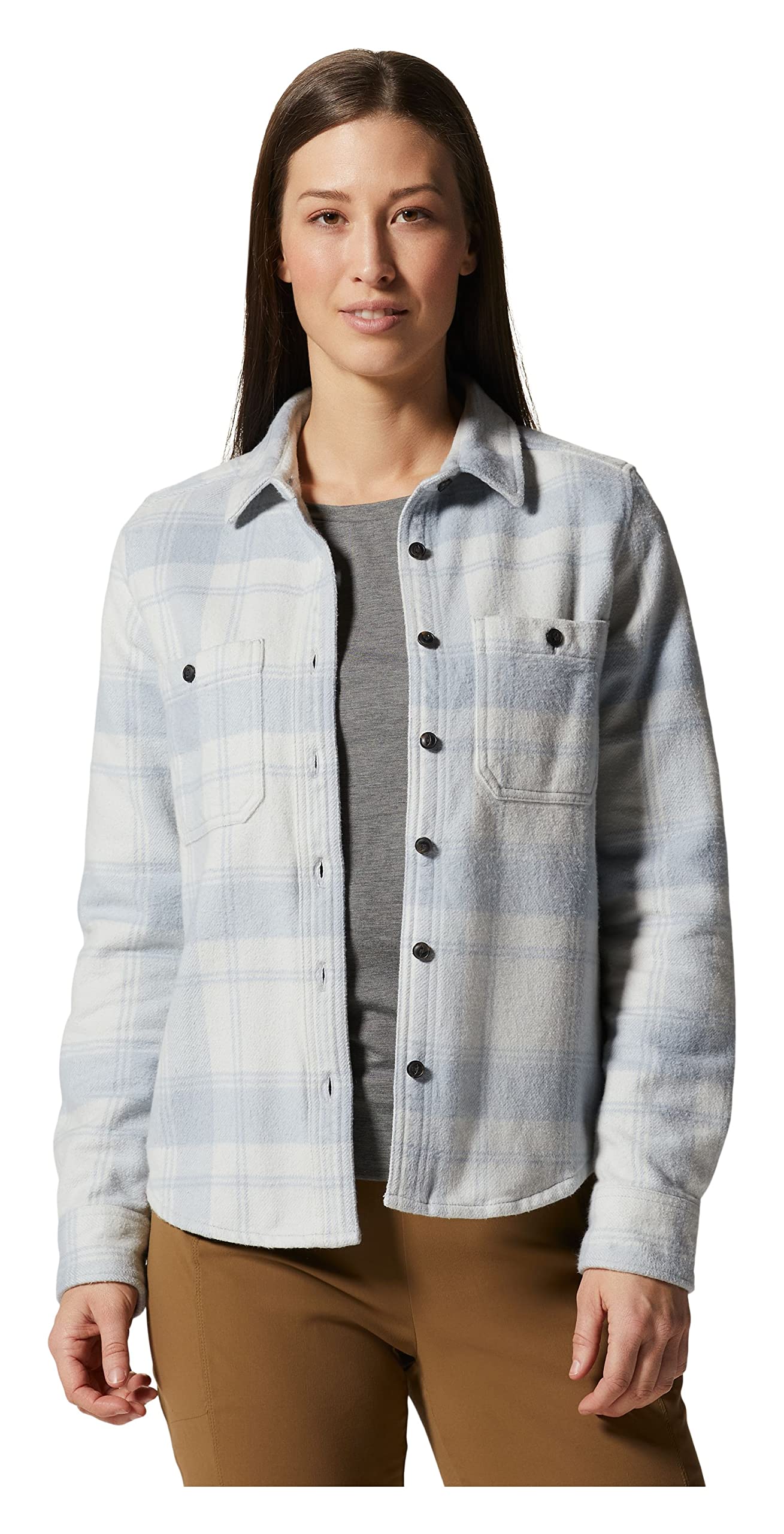 Mountain Hardwear Women's Plusher Long Sleeve Shirt - Soft & Comfortable Hiking & Outdoor Travel Top for Women | Perfect for Camping, Backpacking & Adventure Activities