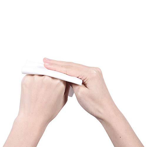 100PCS Disposable Cotton Wash Towels - Soft & Absorbent Cleaning Wipes for Baby Care, Makeup Removal, Gym, Travel & Household Cleaning