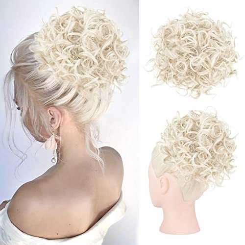 Messy Bun Hair Piece - Stretchy Elastic Drawstring Ponytail Holder for Women | Perfect for Workouts, Yoga, and Everyday Hairstyles