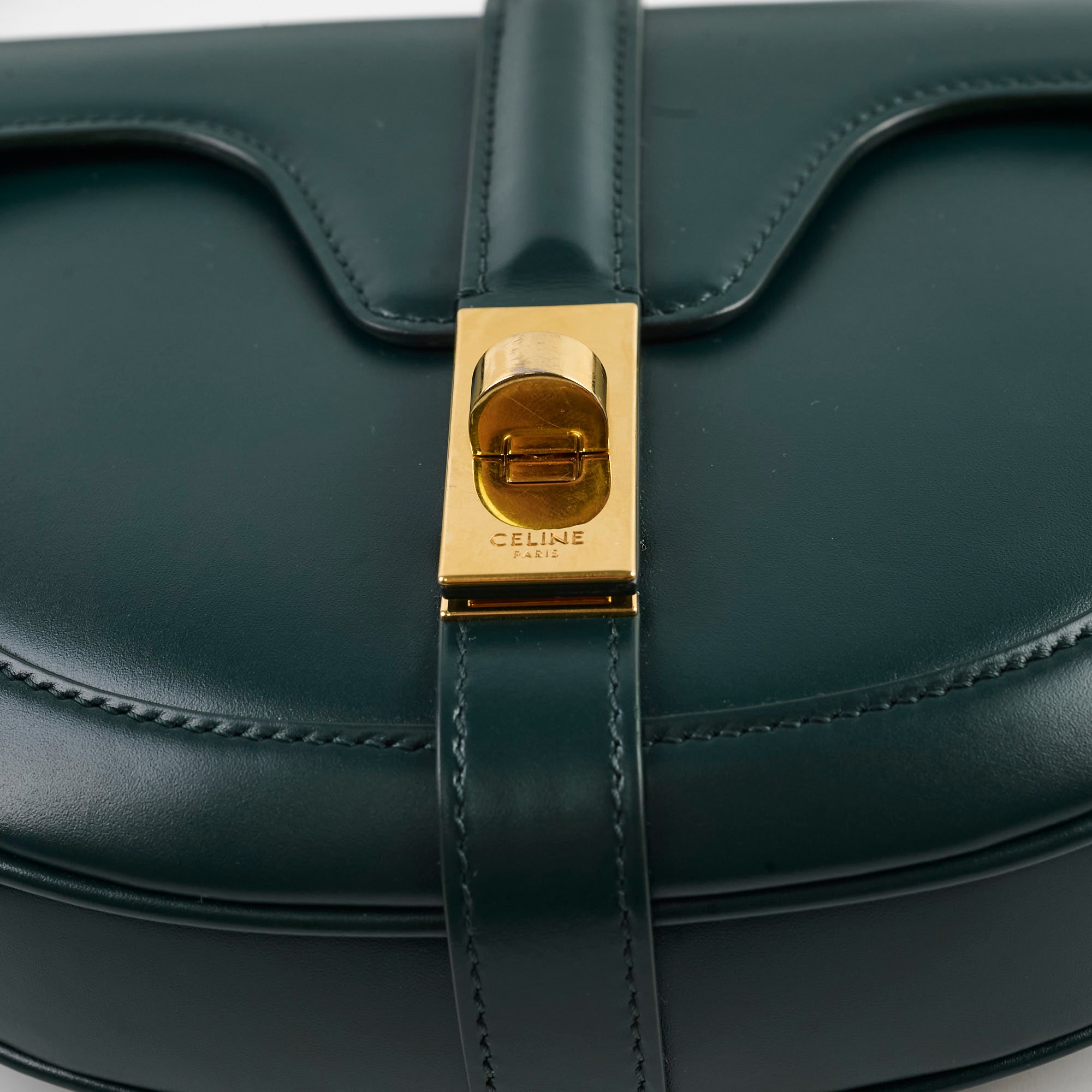 Celine Small Besace Bag in Green | Luxury Crossbody Handbag for Women | Perfect for Everyday Use, Work & Travel