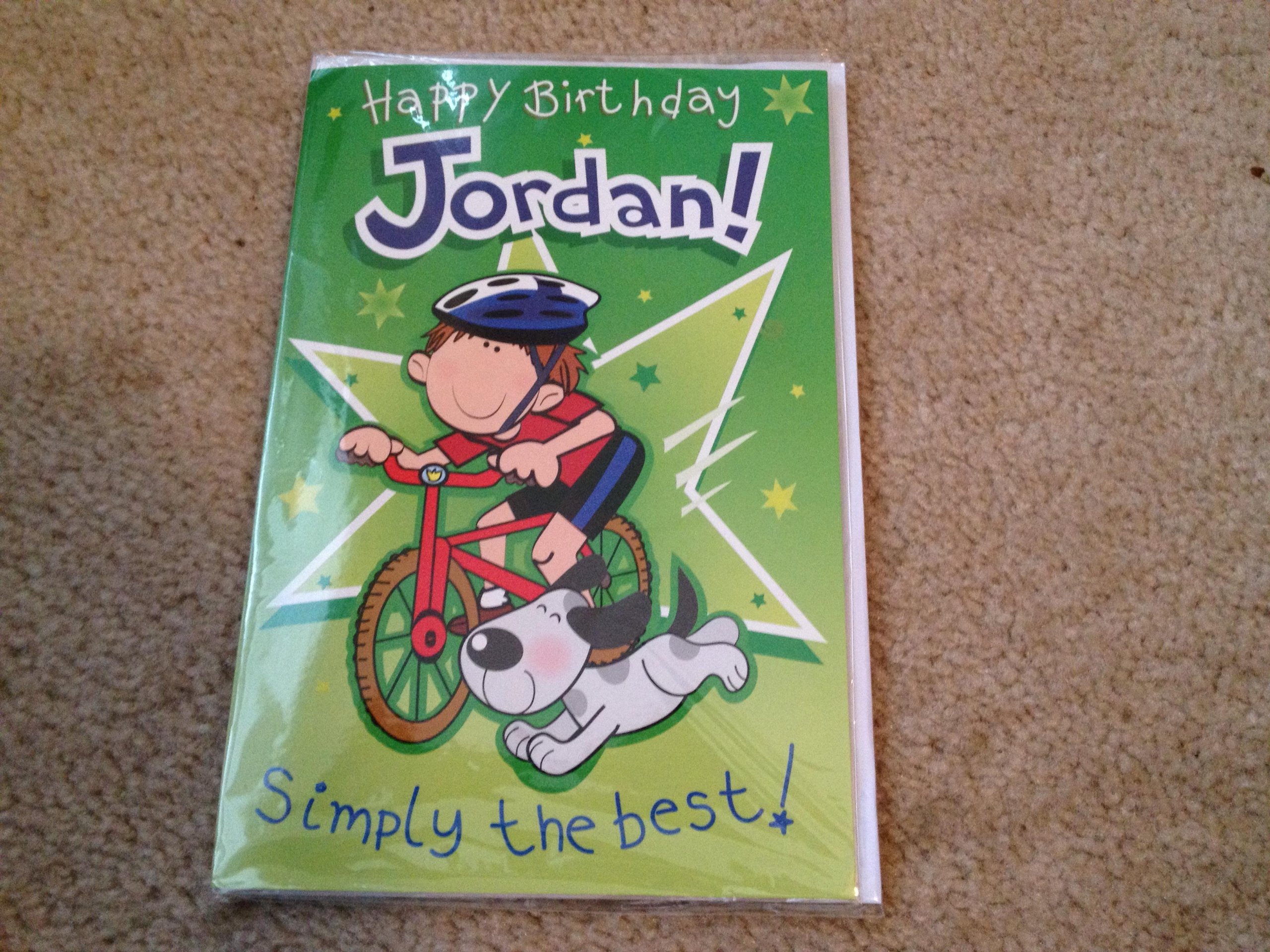 Happy Birthday Jordan - Musical Singing Birthday Card with LED Lights | Perfect for Birthday Parties, Gifts & Celebrations