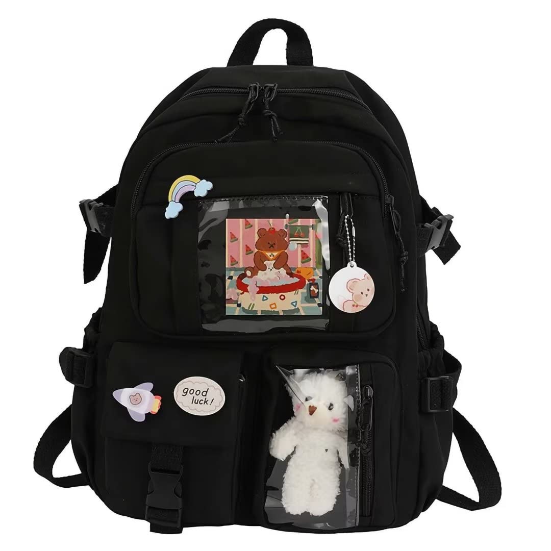 Cute Kawaii Backpack for Girls - Large Capacity School Backpack, Stylish Casual Travel Backpack for Teens - Perfect for School, College, Travel & Daily Use