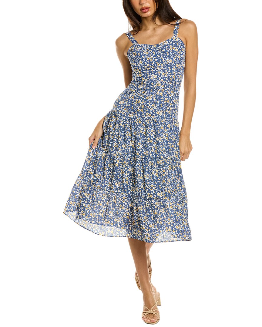 ROUGE Midi Dress for Women - Elegant Flowy Summer Dress with V-Neck & Short Sleeves | Perfect for Beach Vacations, Date Nights & Casual Outings