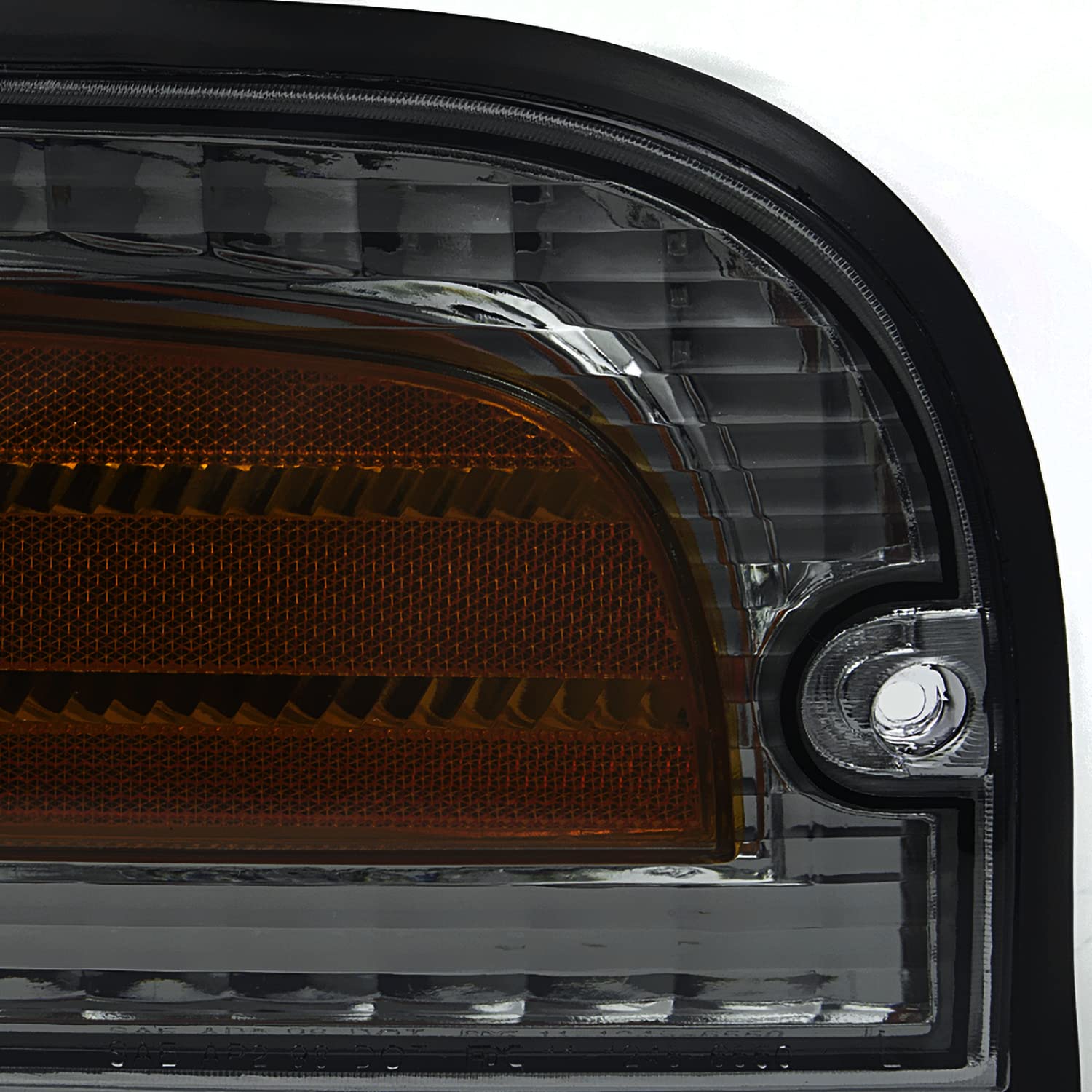 Spec-D Tuning Smoke Lens Headlights & Corner Lights - Compatible with 1998-2011 Ford Crown Victoria (Pair) - Black Headlight Assembly for Enhanced Night Visibility & Aggressive Styling - Perfect for Car Enthusiasts & Street Racing Upgrades
