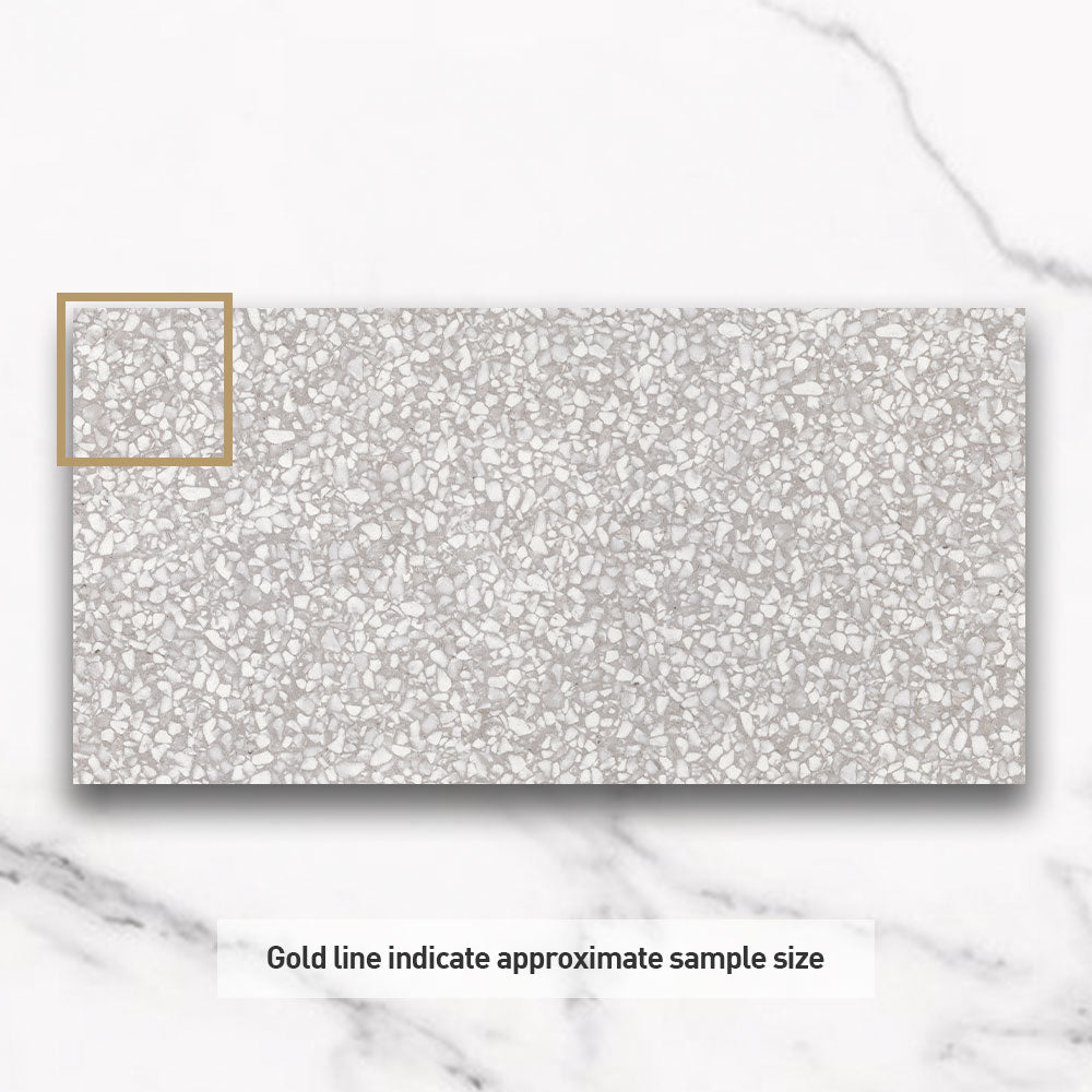 Milano Grey 300x600mm Matte Terrazzo Porcelain Tile - Premium Flooring & Wall Tiles for Bathroom, Kitchen, and Commercial Spaces