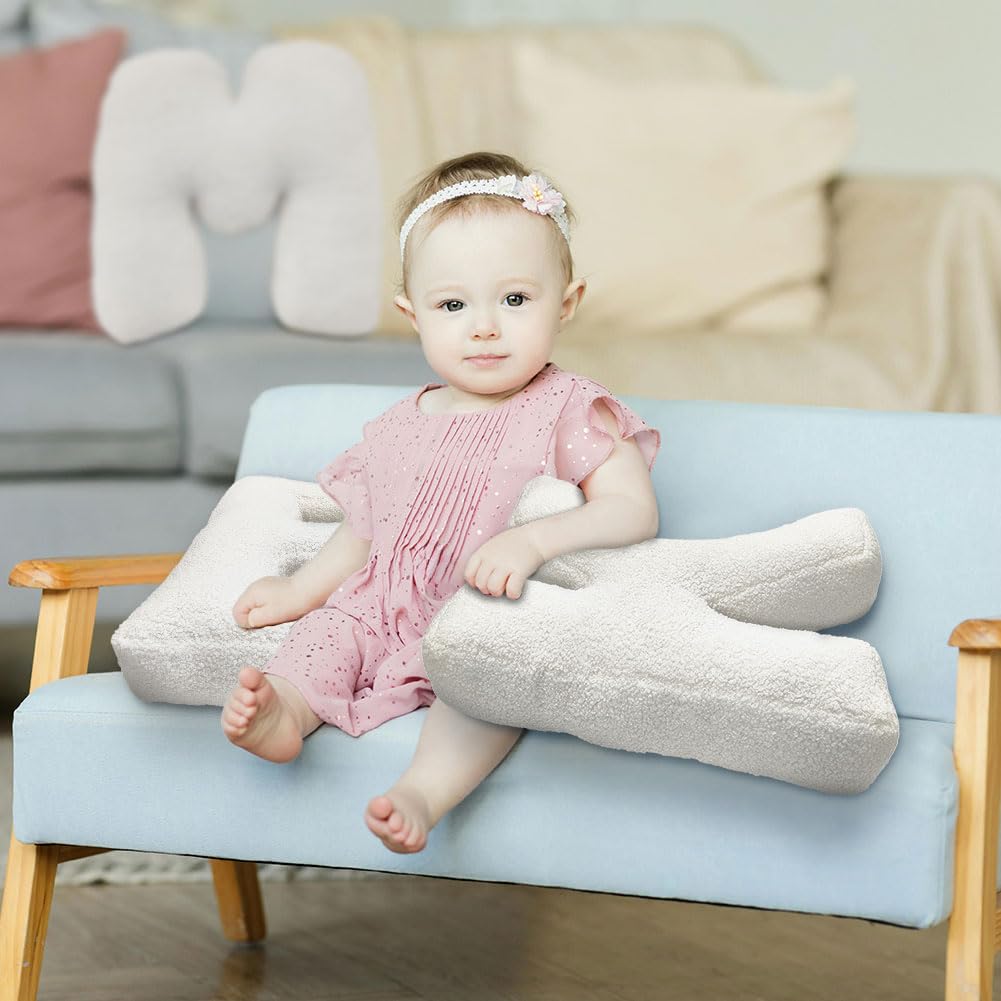 Alphabet Plush Pillow - Soft Decorative Throw Pillows for Bed, Couch & Sofa (A-Z Letters) - Perfect for Nursery, Dorm Room, Living Room & Home Decor Gifts