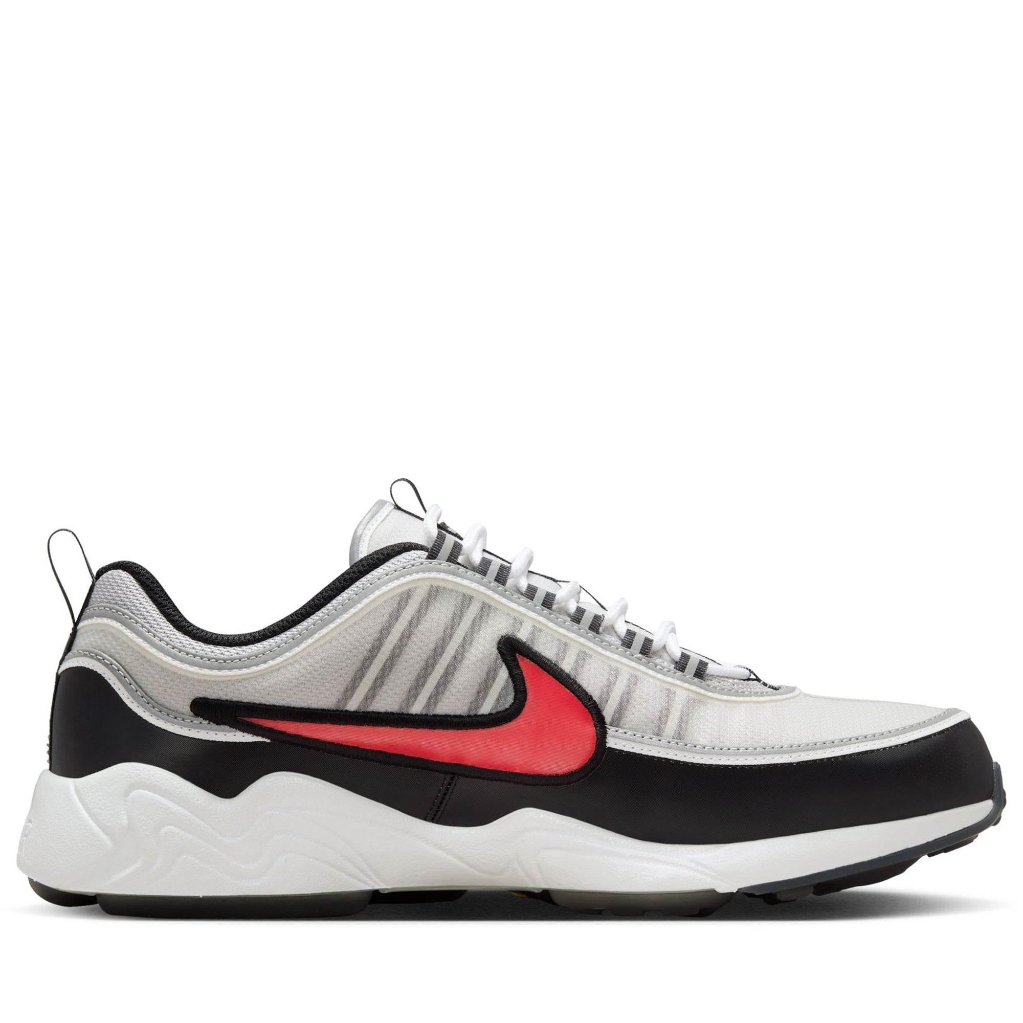 Nike Air Zoom Spiridon Running Shoes for Men - Metallic Silver/Sport Red - Lightweight & Cushioned for Training, Jogging & Gym Workouts