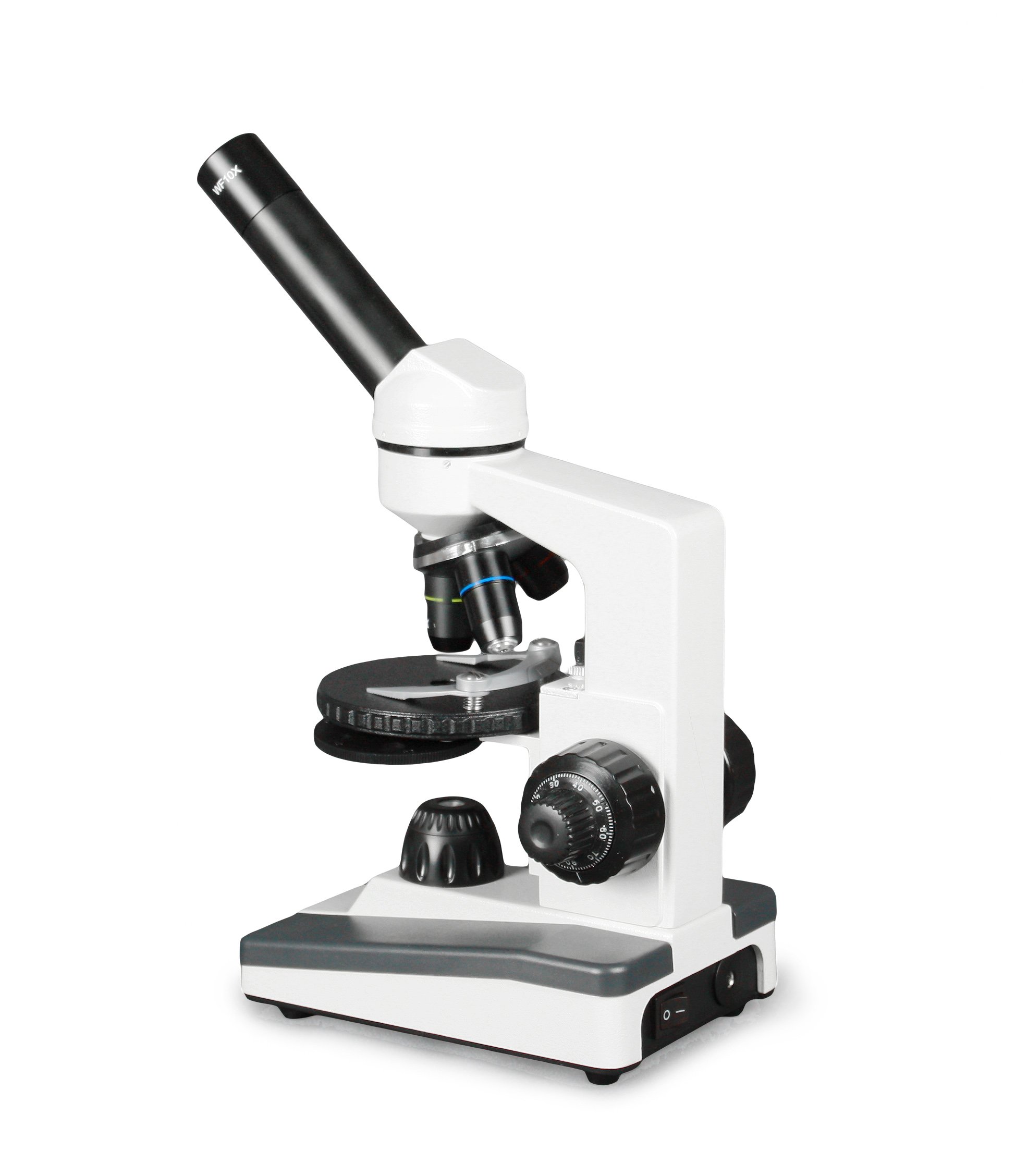 Parco Scientific PBC-606LRC-P2 Monocular Microscope with 40x-1000x Magnification | LED Illumination & Rechargeable Battery | Includes Microscope Book & 25 Prepared Slides Set | Perfect for Students, Hobbyists & Home Science Experiments