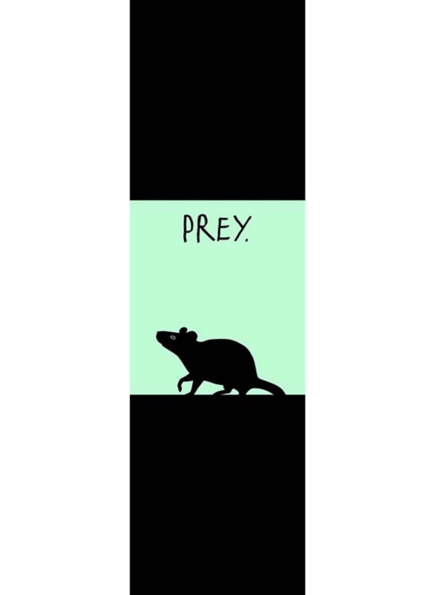 Prey Rat Grip Tape - Non-Slip Skateboard Deck Traction Tape for Enhanced Board Control - Perfect for Street Skating, Longboarding & Skatepark Tricks