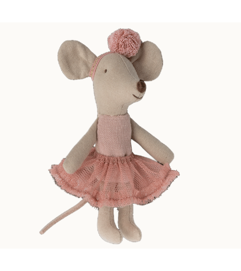 2023 Maileg Rose Little Sister Ballerina Mouse - Adorable Collectible Doll for Kids | Perfect for Playtime, Gift Giving & Nursery Decor