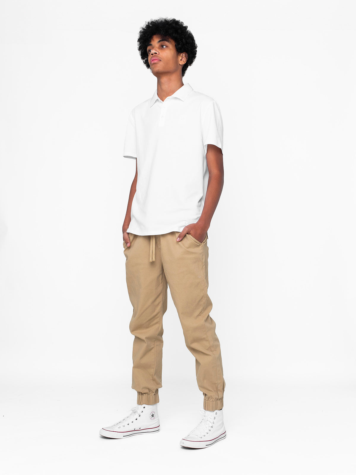 Premium Men's Classic Polo Shirt - Breathable Cotton, Slim Fit, White - Perfect for Casual Wear, Office & Golf Outings