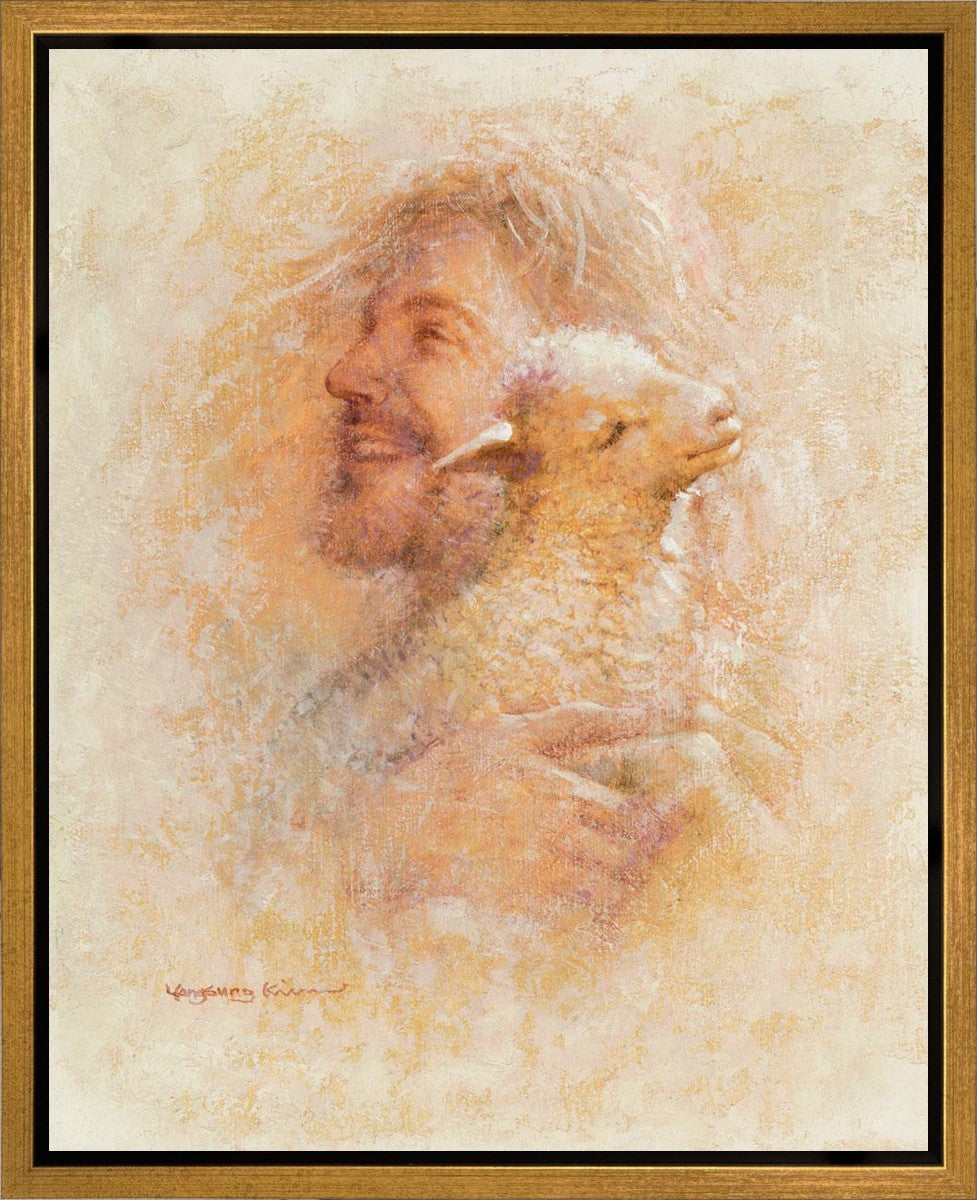 Little Lamb Gallery Wrap Canvas Art - Premium Handmade Nursery Decor for Baby Rooms & Kids Bedrooms - Perfect for Gifts & Home Decoration