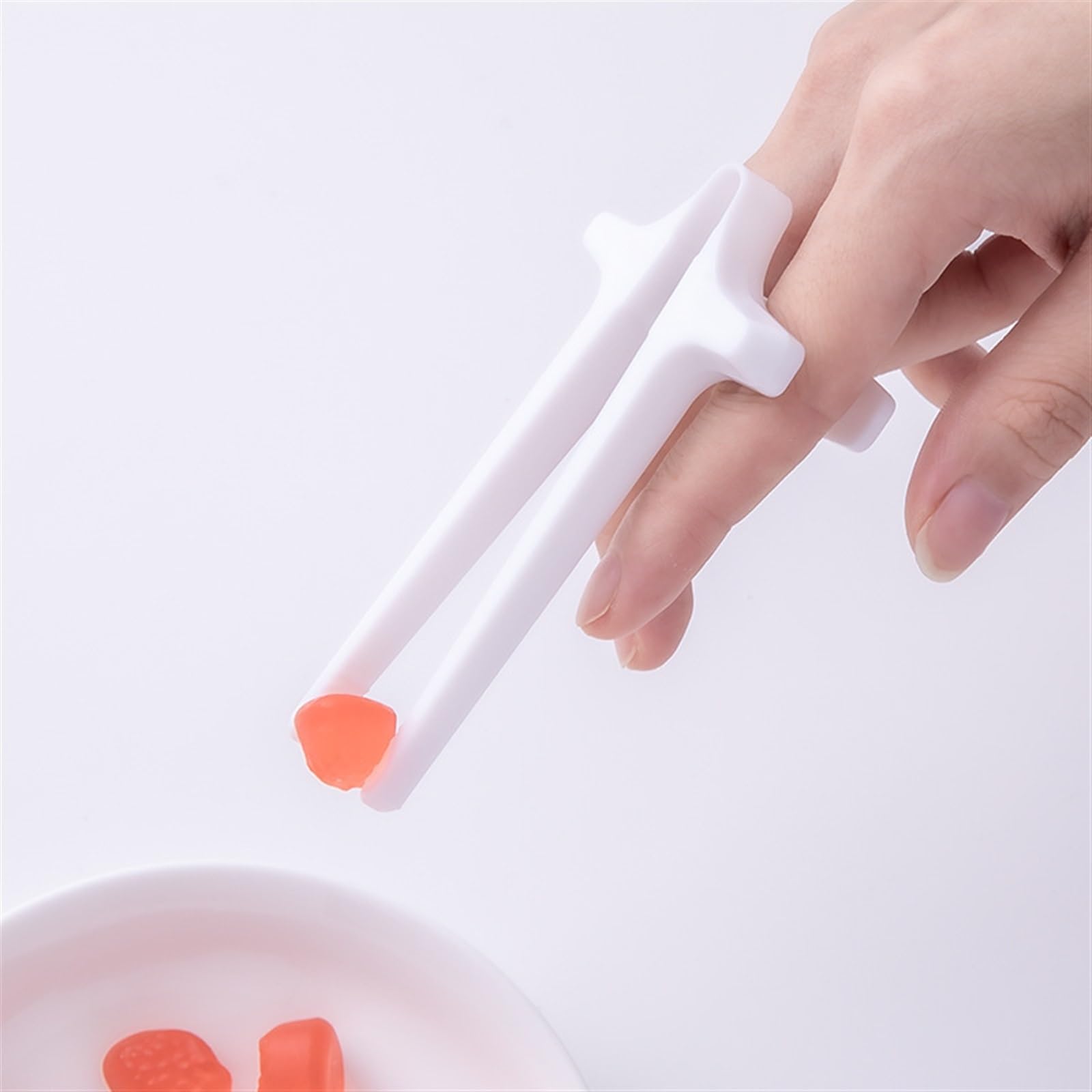 Premium Stainless Steel Hair Removal Tweezers - Non-Slip Grip for Eyebrow Shaping & Facial Hair Plucking (White) | Perfect for Home Salon Use, Travel Grooming Kit & Makeup Accessories