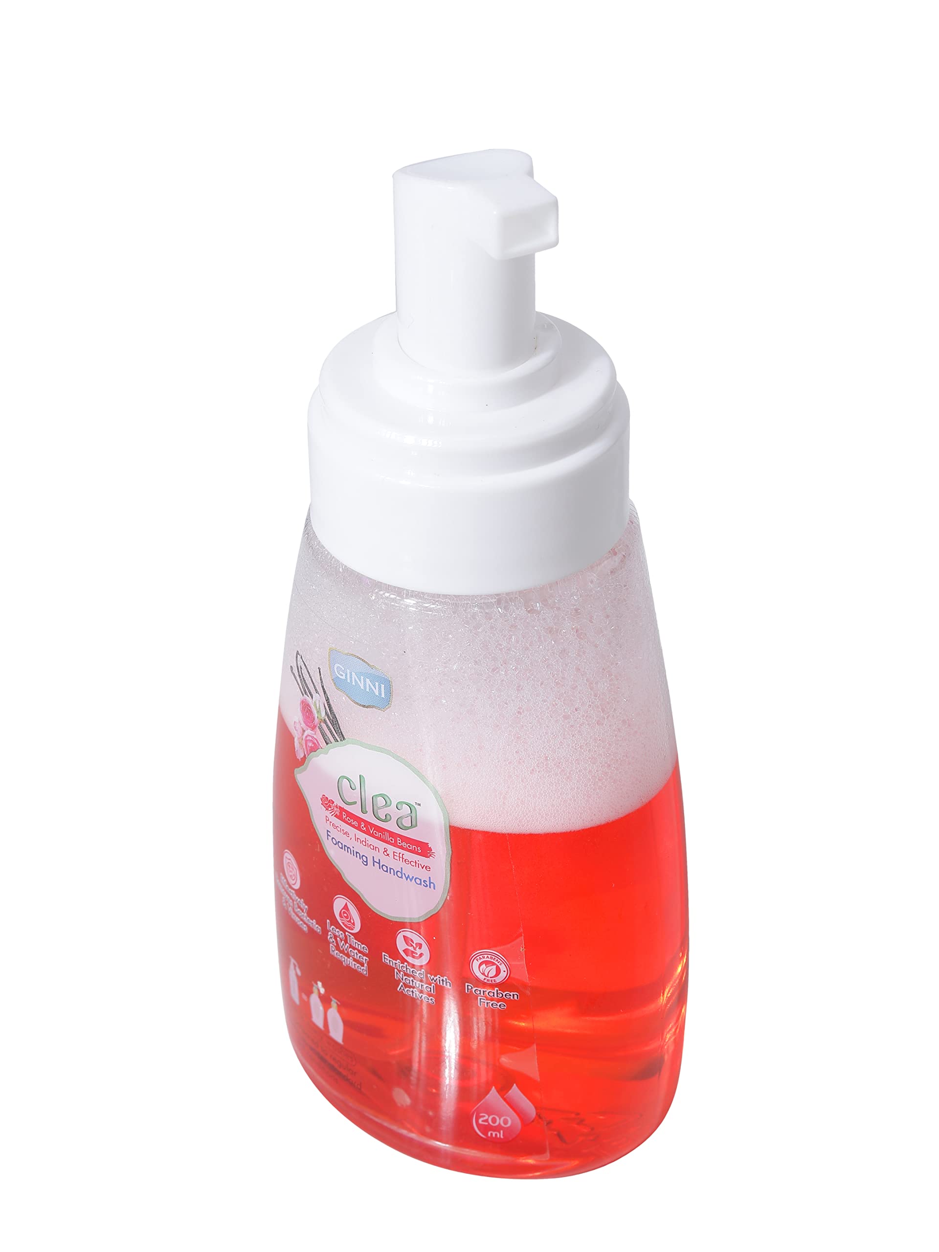 Germ Protection Liquid Hand Soap | Hydrating Foaming Hand Wash - 200ml (Rose Vanilla Scent, Pack of 2) | Gentle Cleansing for Daily Use at Home, Office & Travel