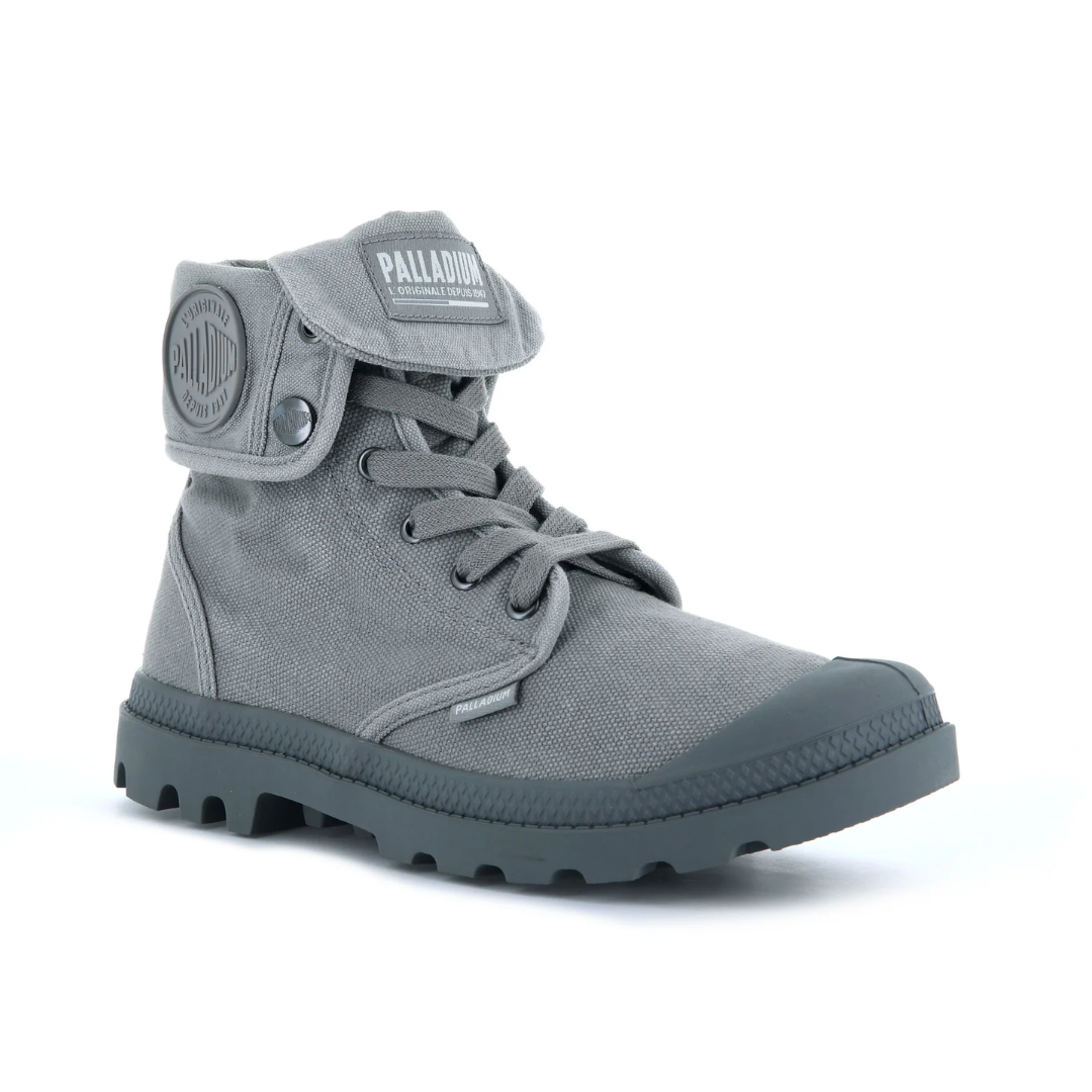 Palladium Women's Titanium Canvas Boots - Comfortable & Stylish Lace-Up Ankle Boots for Casual Wear, Hiking & Outdoor Adventures