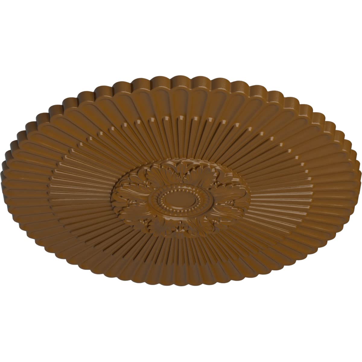 Ekena Millwork CM41NESTF 41-Inch Nexus Ceiling Medallion - Hand-Painted Smokey Topaz Finish, 1 5/8