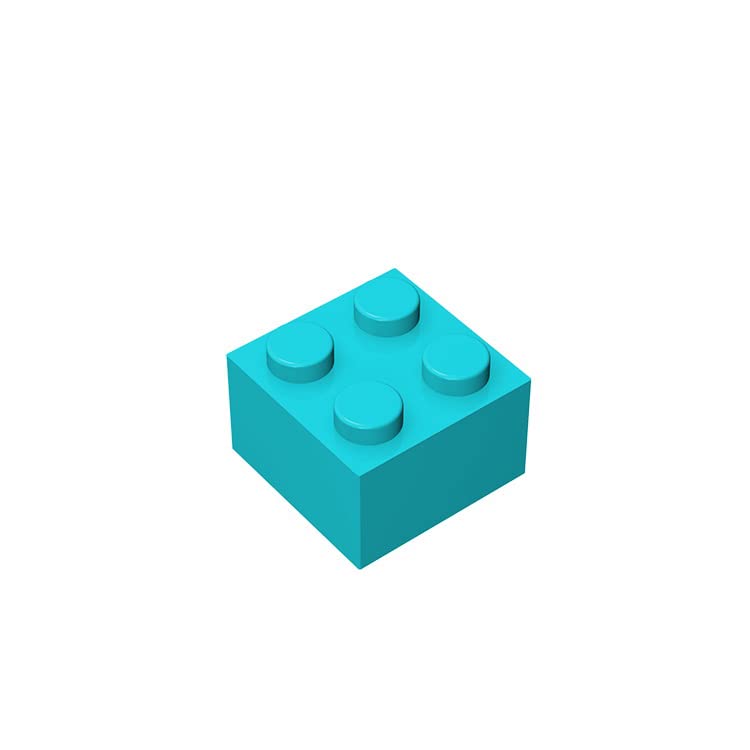 Classic 2x2 Building Bricks Bulk 50 Pieces - Emerald Green, Compatible with Lego & 3003 Bricks - Perfect for Kids' Creative Play, DIY Projects & Educational Toys