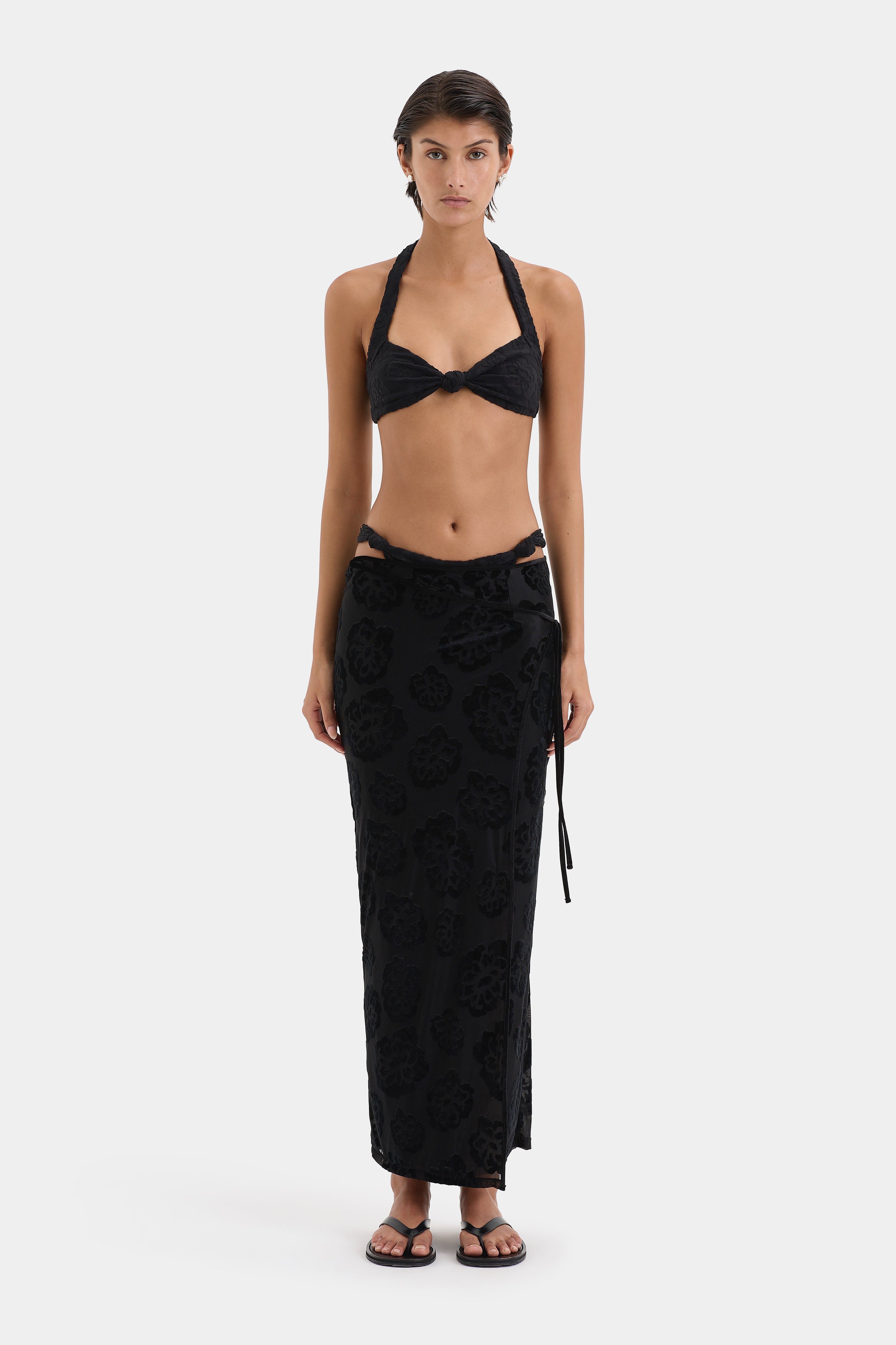 Vittoria Wrap Skirt for Women - Flowy Midi Skirt with Side Slit | Perfect for Summer, Beach, Office & Casual Outfits