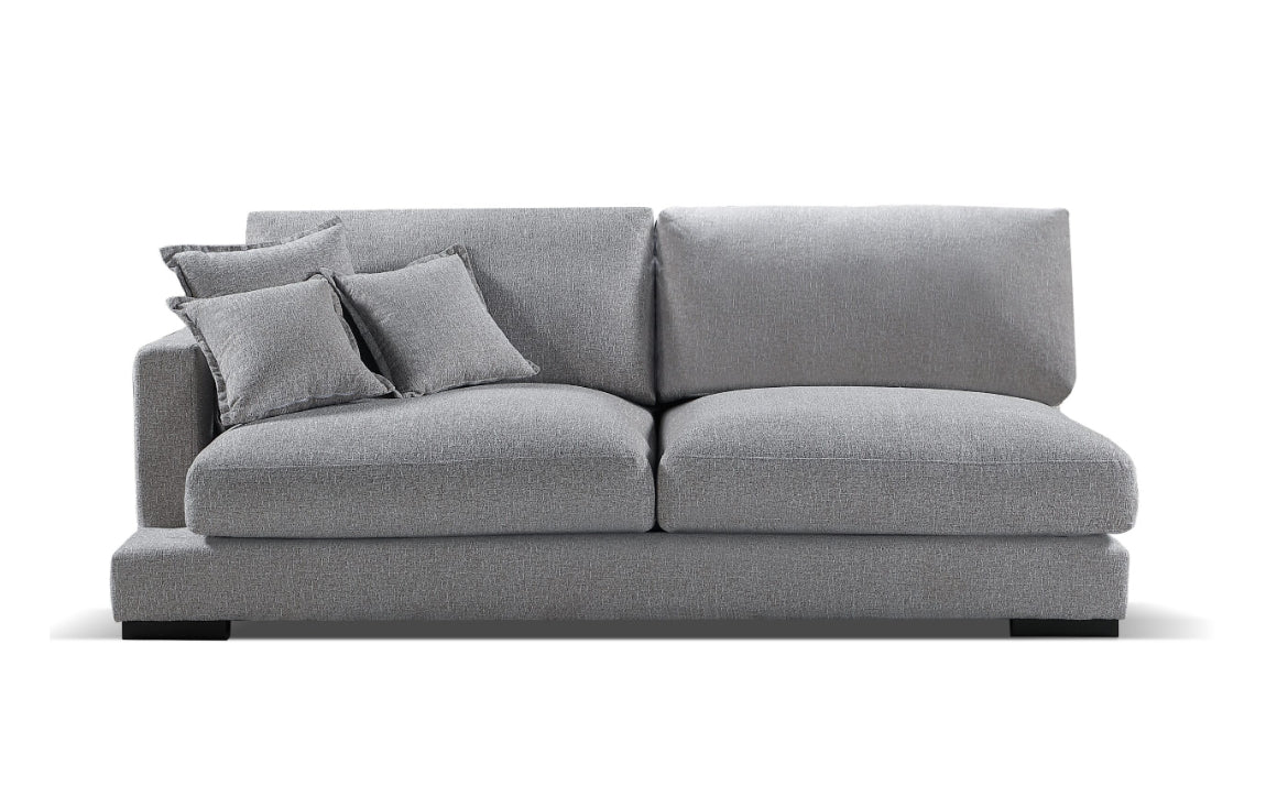 Benjamin 2-Piece Fabric Sectional Sofa Set - Modern L-Shaped Couch for Living Room, Family Room & Apartment | Comfortable Upholstered Sectional with Soft Cushions
