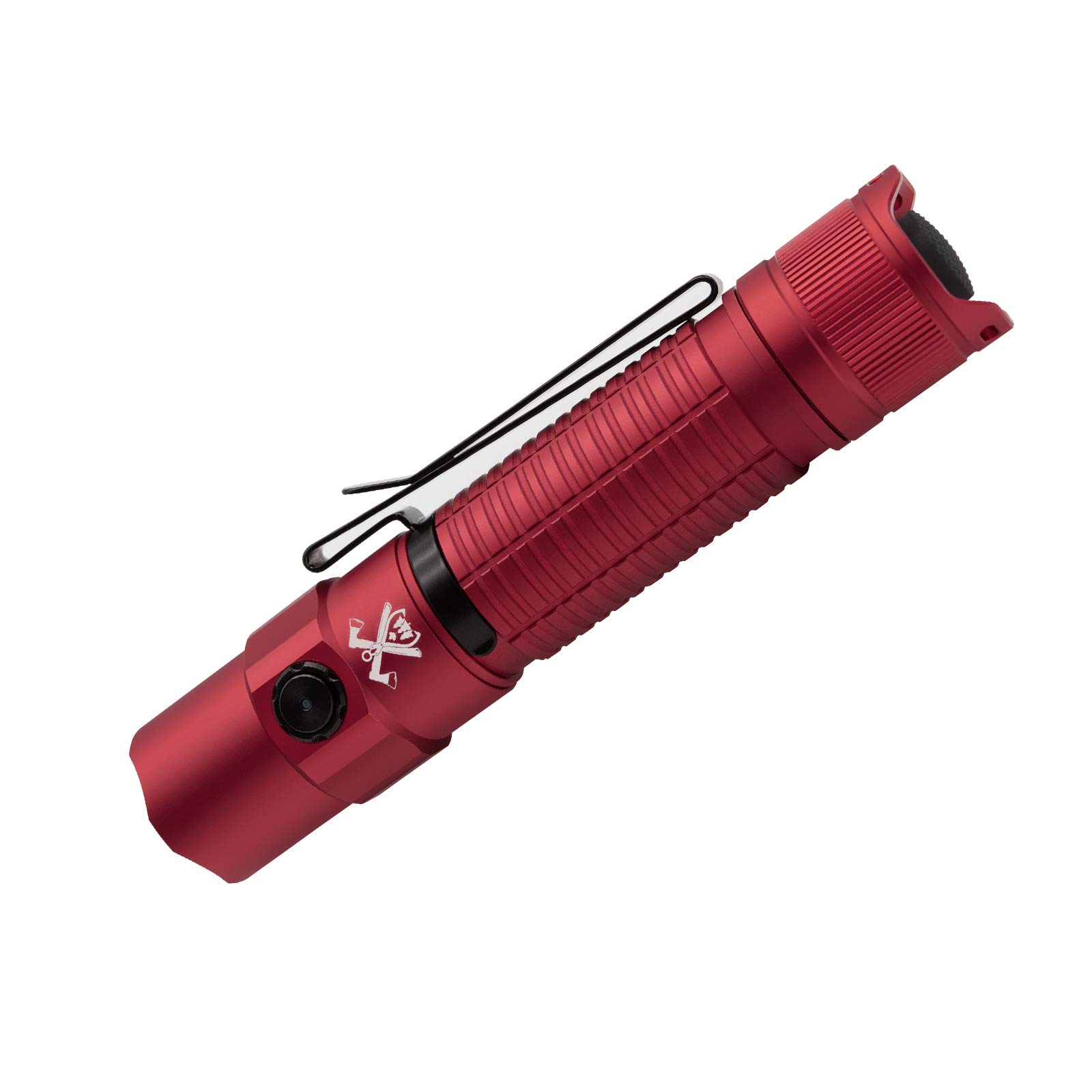 ThruNite TT20 USB-C Rechargeable Flashlight - 2526 Lumens High Output, 258m Beam Distance, Momentary Tail Switch for Hunting, Hiking & Self Defense | Perfect for Outdoor Adventures, Emergency Preparedness & Nighttime Security (Red CW)