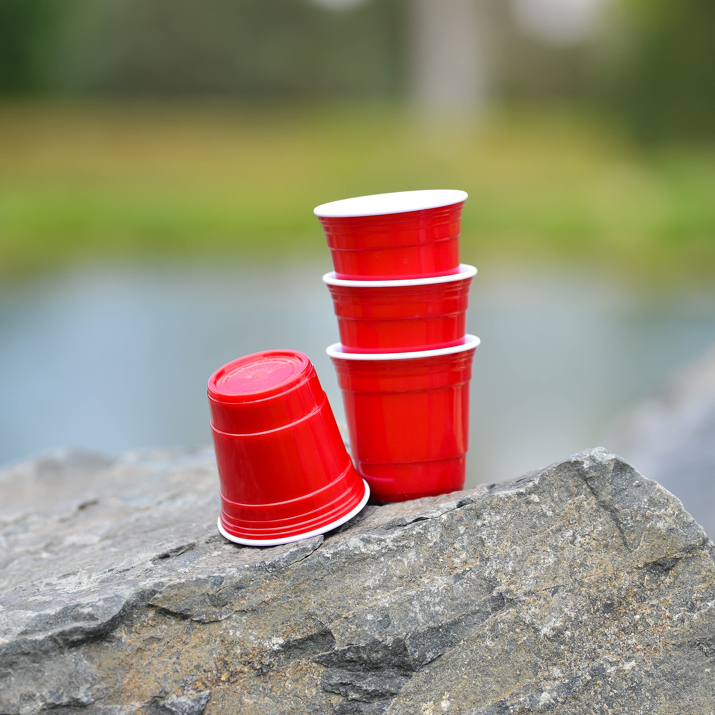 Set of 4 Red Valentine's Day Shot Glasses - 5oz Mini Whiskey Tequila Vodka Glasses with Heavy Base | BPA-Free Reusable Party Drinking Glasses | Perfect Gift for Couples, Bridal Showers & Romantic Date Nights