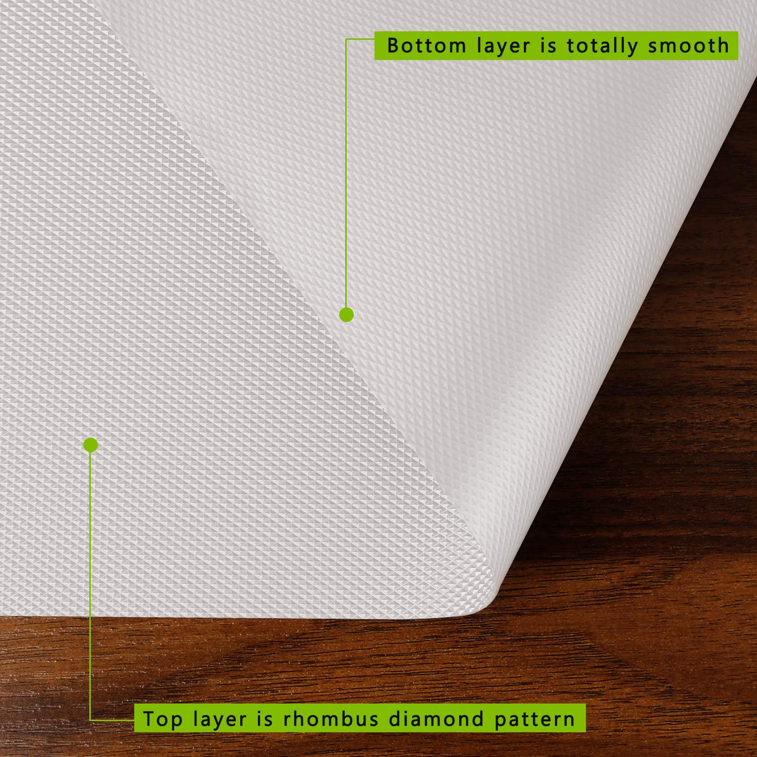 Non-Slip Waterproof Kitchen Shelf & Drawer Liners - Durable Refrigerator Mats for Cabinets, Pantry & Shelves | Perfect for Food Storage, Spill Protection & Organizing Kitchen Spaces