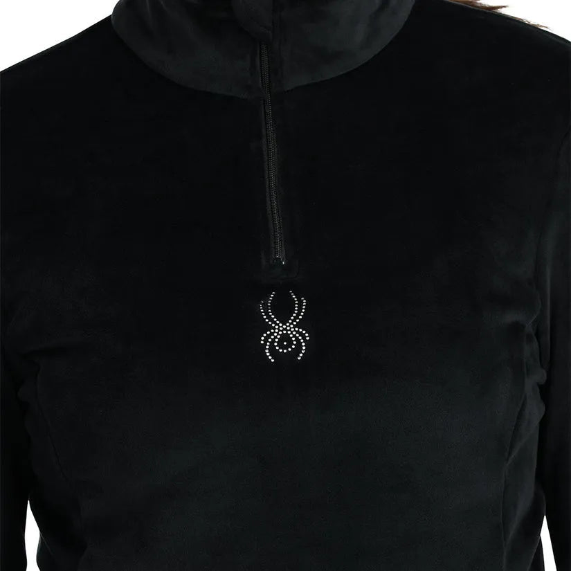 Spyder Women's Shimmer Bug 1/2 Zip Fleece Jacket 2025 - Warm Winter Pullover for Skiing & Outdoor Activities