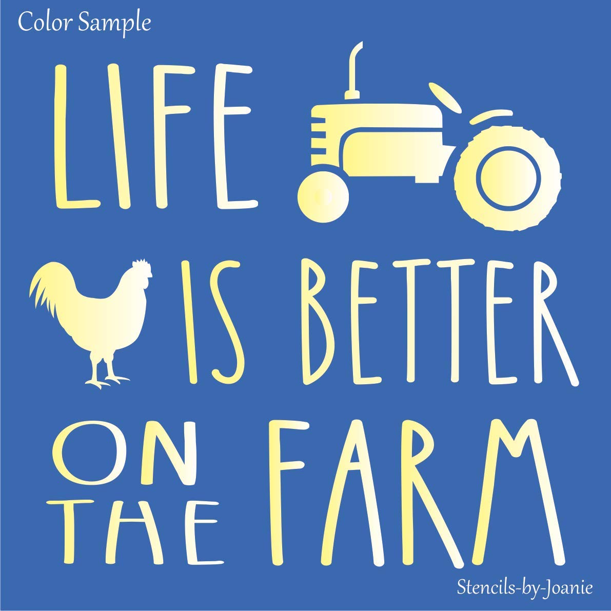 Farmhouse DIY Stencils Set - Rustic Country Ranch & Chicken Tractor Designs for Wood Signs, Home Decor & Craft Projects | Perfect for Farmhouse Decor, DIY Projects & Hobby Crafting