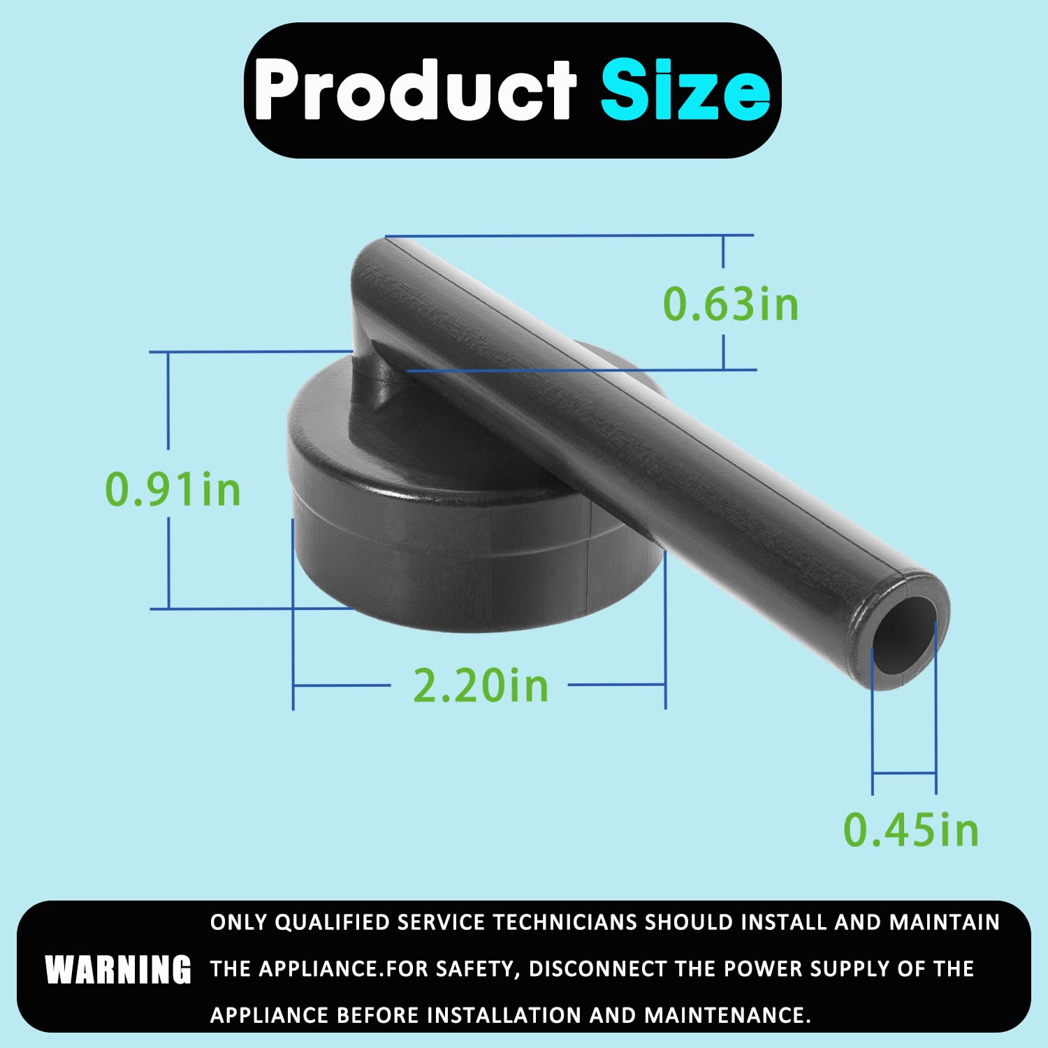 Hoshizaki Ice Maker Float Switch Connector, Rubber Boot & Hose Replacement Kit - Compatible with 426799-01 - Perfect for Commercial Ice Machines in Restaurants, Bars & Hotels