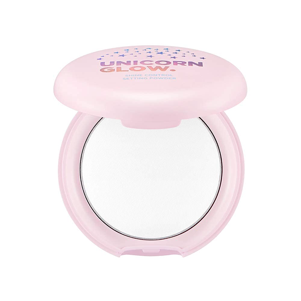 UNICORN GLOW SHINE CONTROL SETTING POWDER 0.28oz - Mattifying, Oil Absorbing & Pore Blurring Face Powder for Oily Skin | Sebum Control & Imperfection Coverage | Perfect for Makeup Setting & All-Day Wear