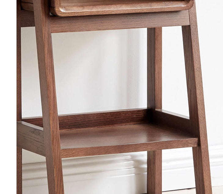 Solid Oak Wood Side Cabinet - Rustic Storage Cabinet for Living Room, Bedroom, or Entryway - Perfect for Organizing Books, Decor, and Essentials