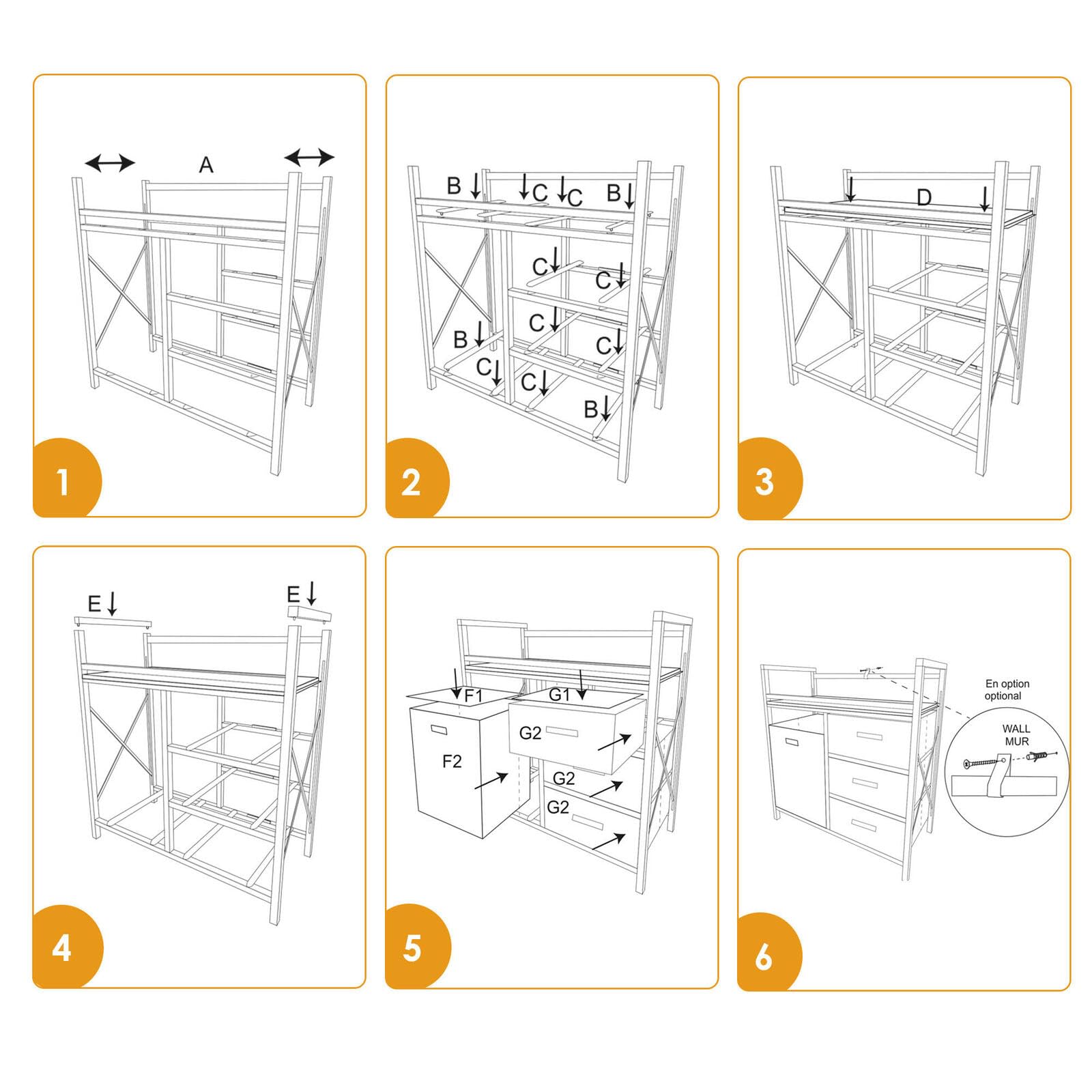 LIVINGbasics Baby Changing Table with Storage Organizer, 3 Drawers & Laundry Hamper - Safe Diaper Changing Station for Nursery, Bedroom & Daycare - Perfect Baby Shower Gift for New Parents